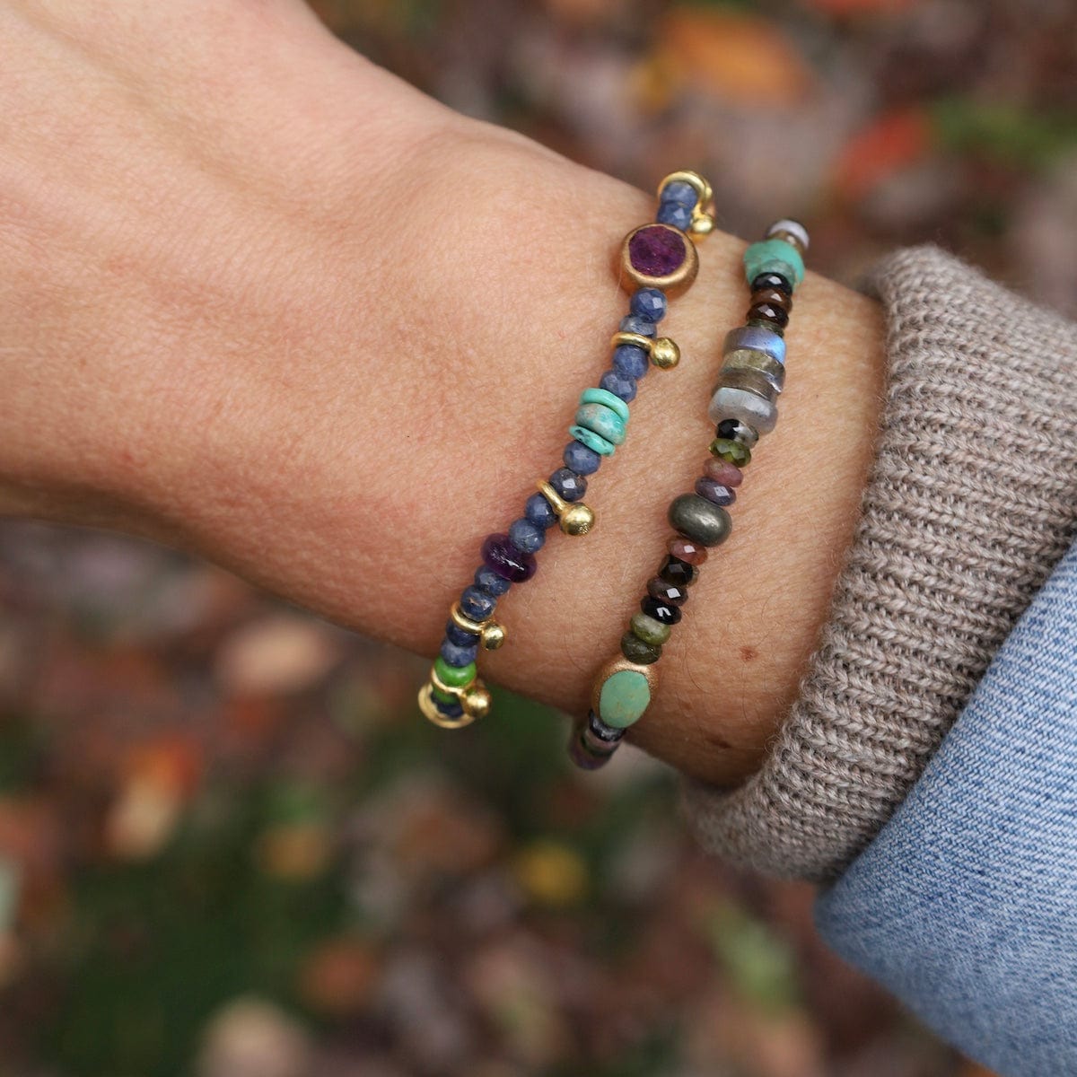 BRC The Catamount Tourmaline Stretch Bracelet