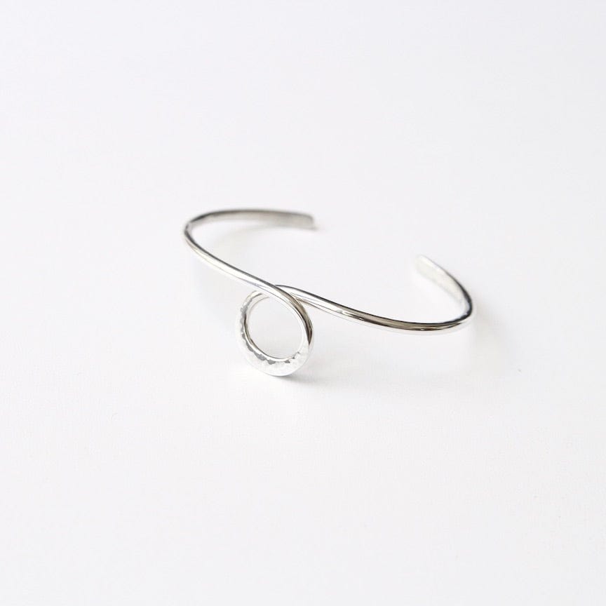 
                      
                        BRC Thin Hammered Cuff With Center Circle Loop
                      
                    