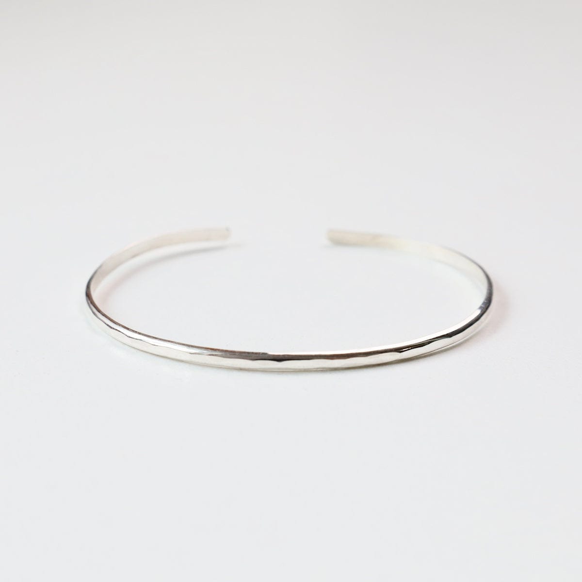 BRC Thin Hammered Sterling Silver Cuff