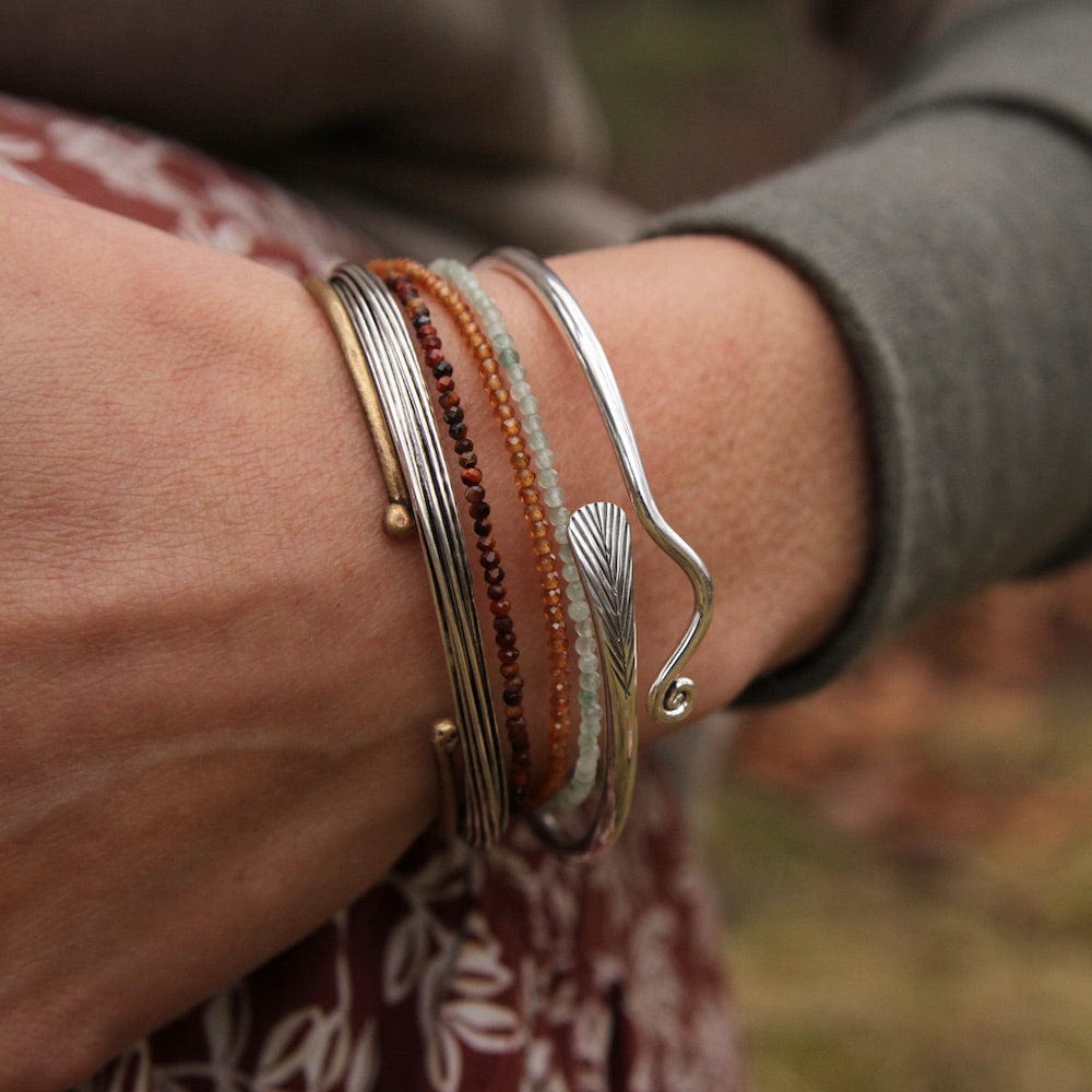 
                      
                        BRC Thin Oxidized Sterling Silver Elephant Hair Cuff
                      
                    