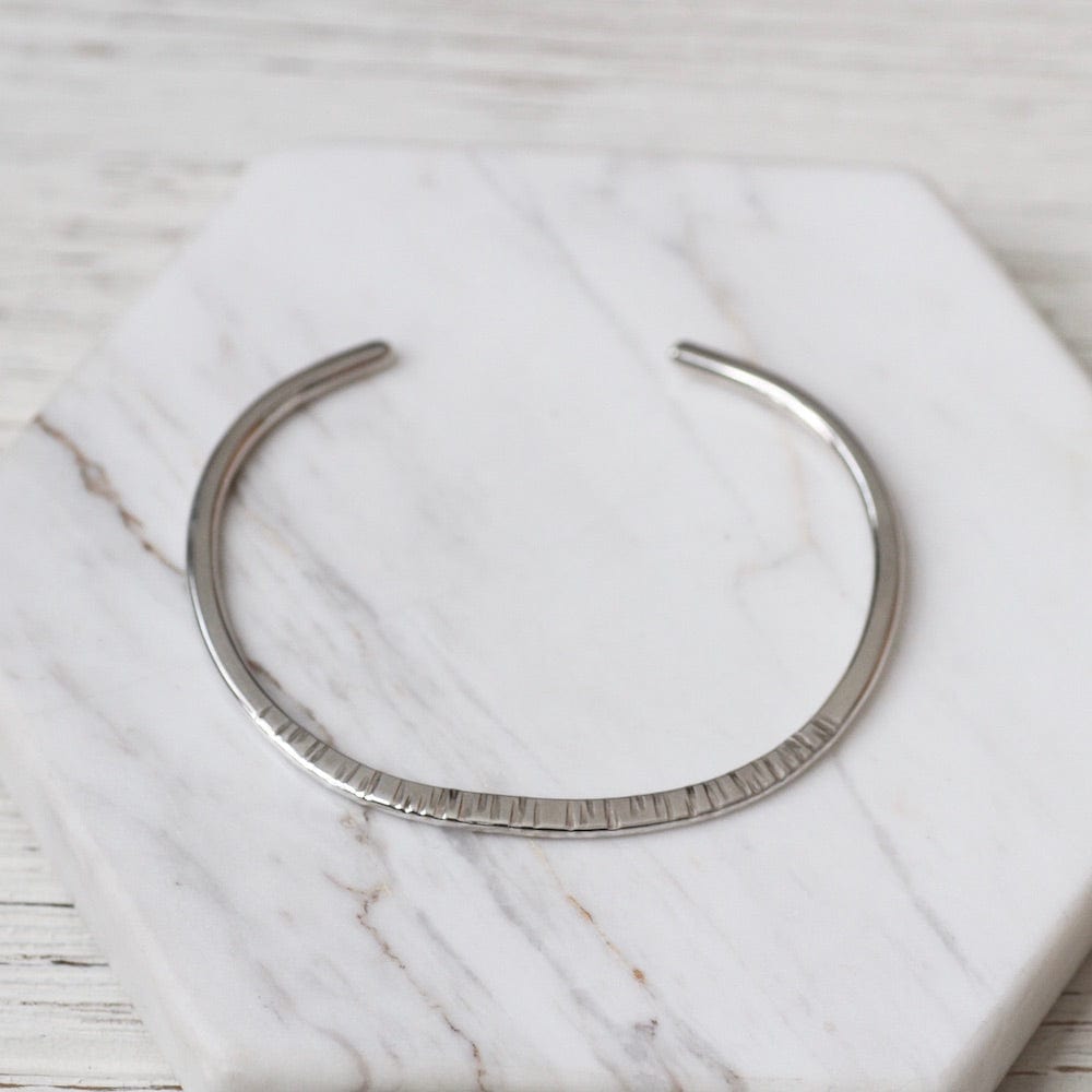 BRC Thin Stacking Cuff with Textured Lines