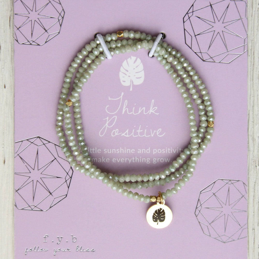 
                      
                        BRC Think Positive - Stretchy Sage Green Crystal Wrap
                      
                    