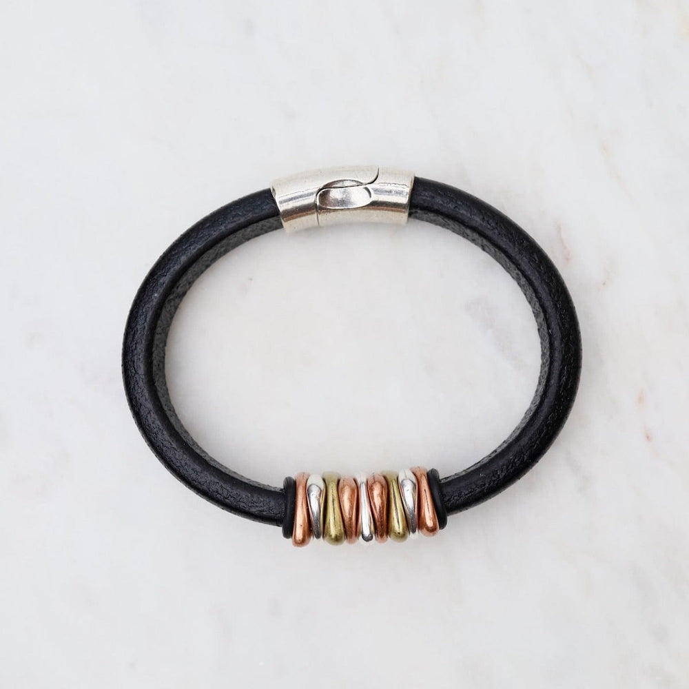 
                  
                    BRC Trident Black Leather Bracelet
                  
                