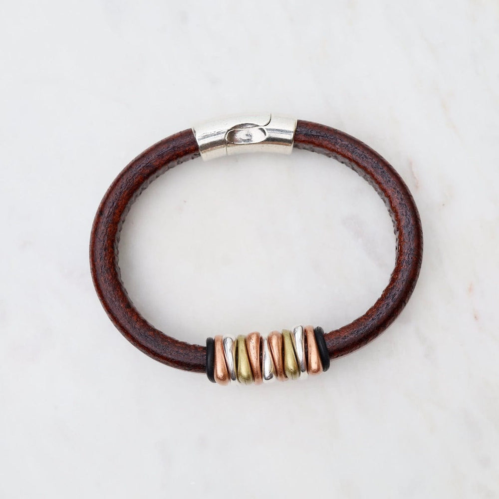 
                  
                    BRC Trident Brown Leather Bracelet
                  
                