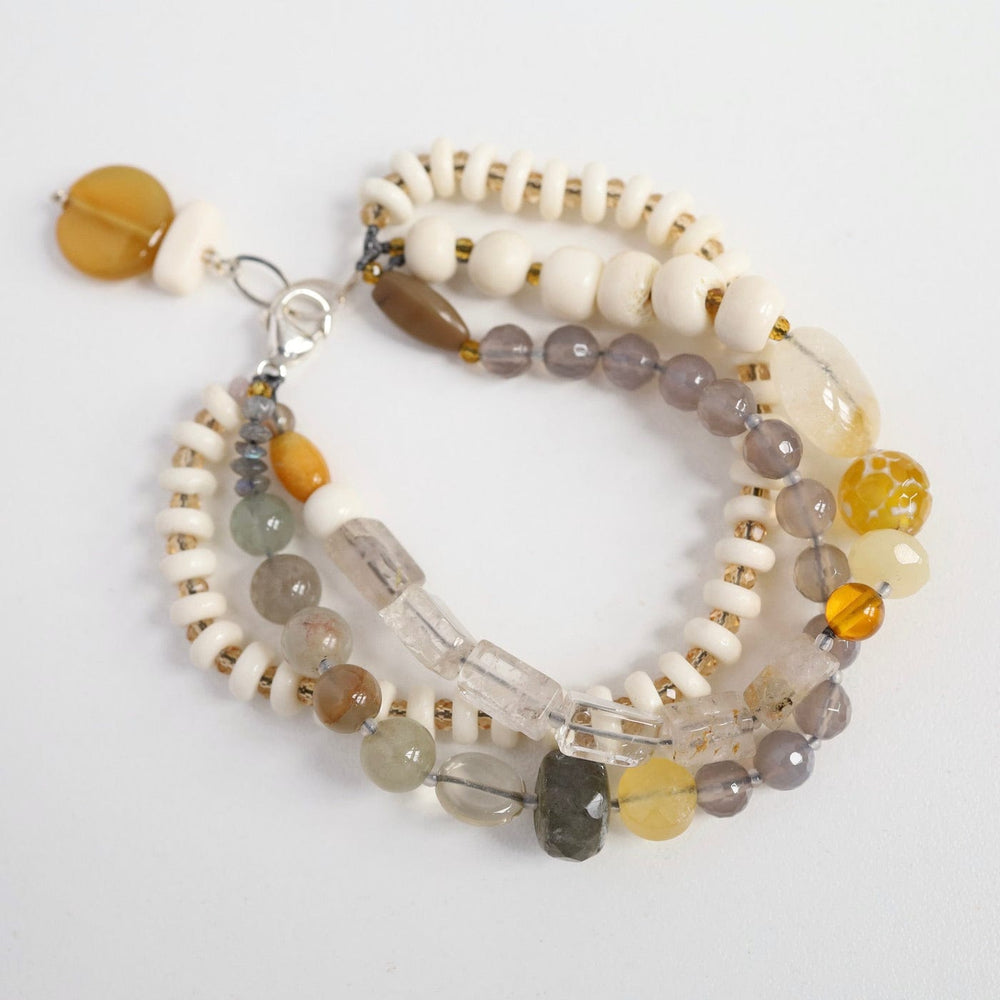 
                  
                    BRC Triple Strand Bone & Labradorite Mix Bracelet
                  
                