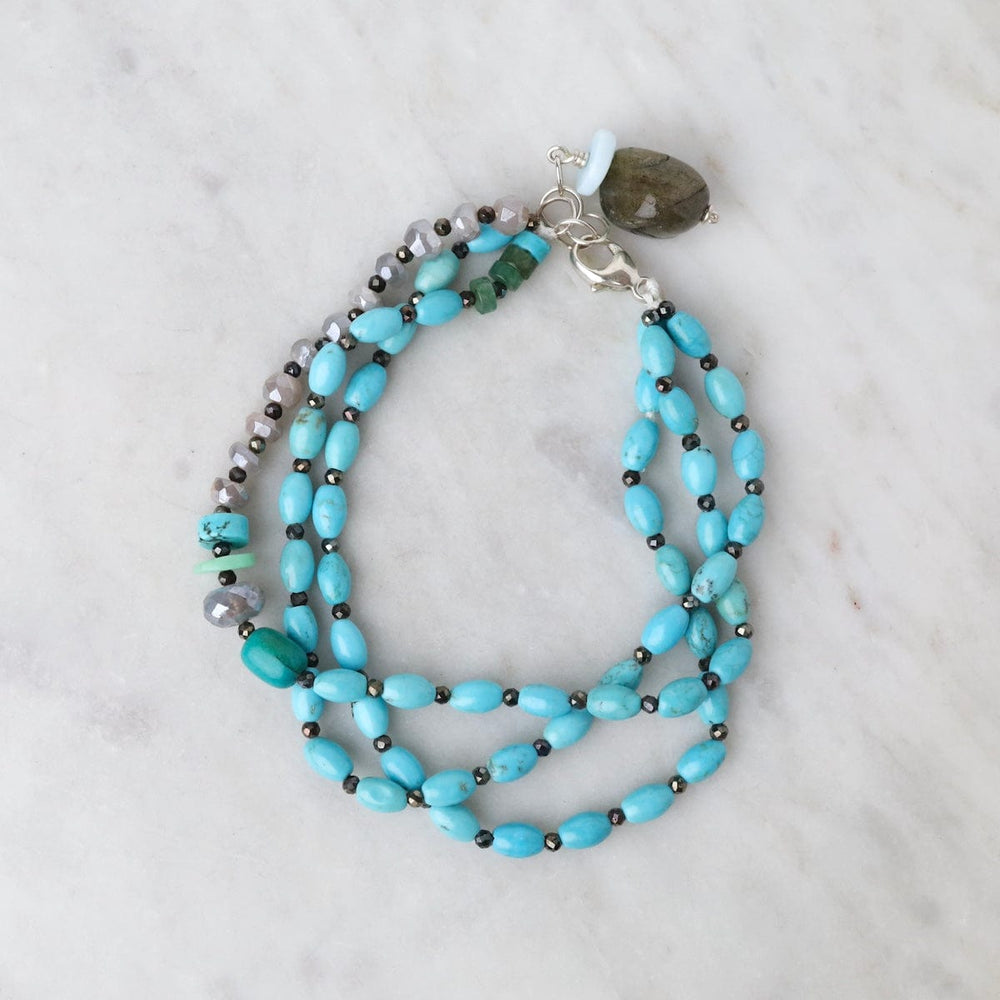 
                      
                        BRC Triple Strand Turquoise Mix Bracelet
                      
                    