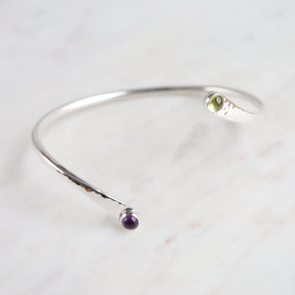 
                      
                        BRC Twist Bangle With Peridot & Amethyst Bracelet
                      
                    