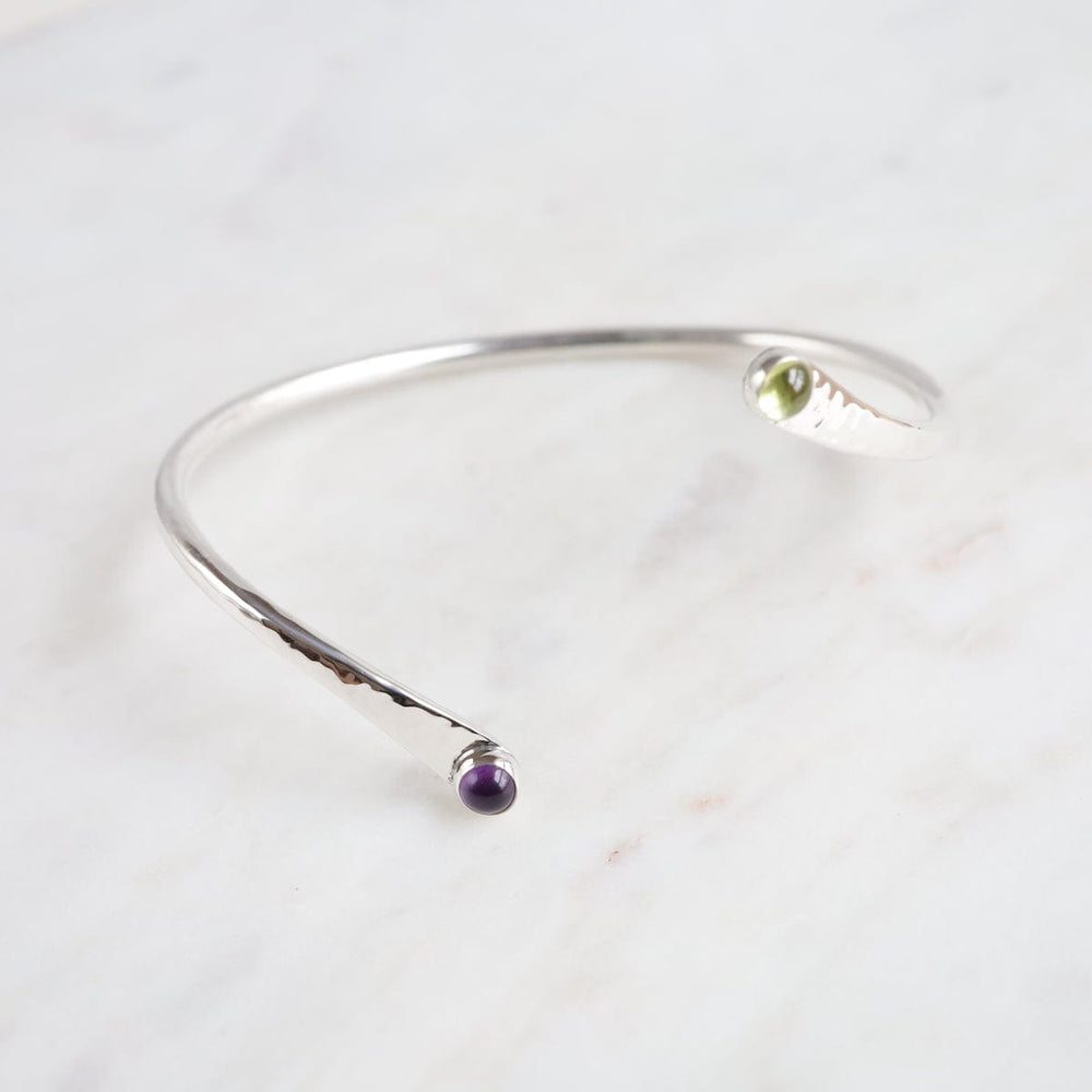 
                      
                        BRC Twist Bangle With Peridot & Amethyst Bracelet
                      
                    