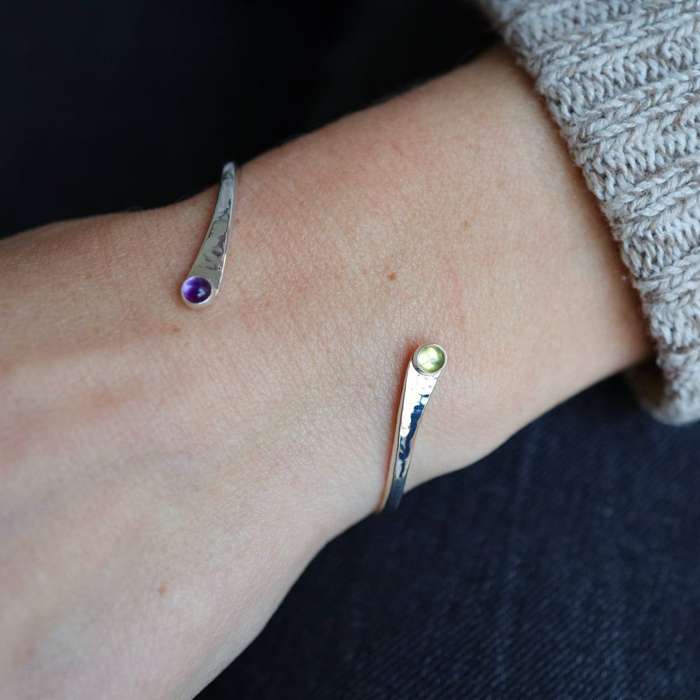 
                      
                        BRC Twist Bangle With Peridot & Amethyst Bracelet
                      
                    