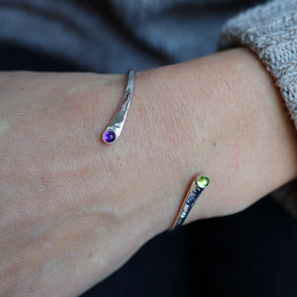 
                      
                        BRC Twist Bangle With Peridot & Amethyst Bracelet
                      
                    