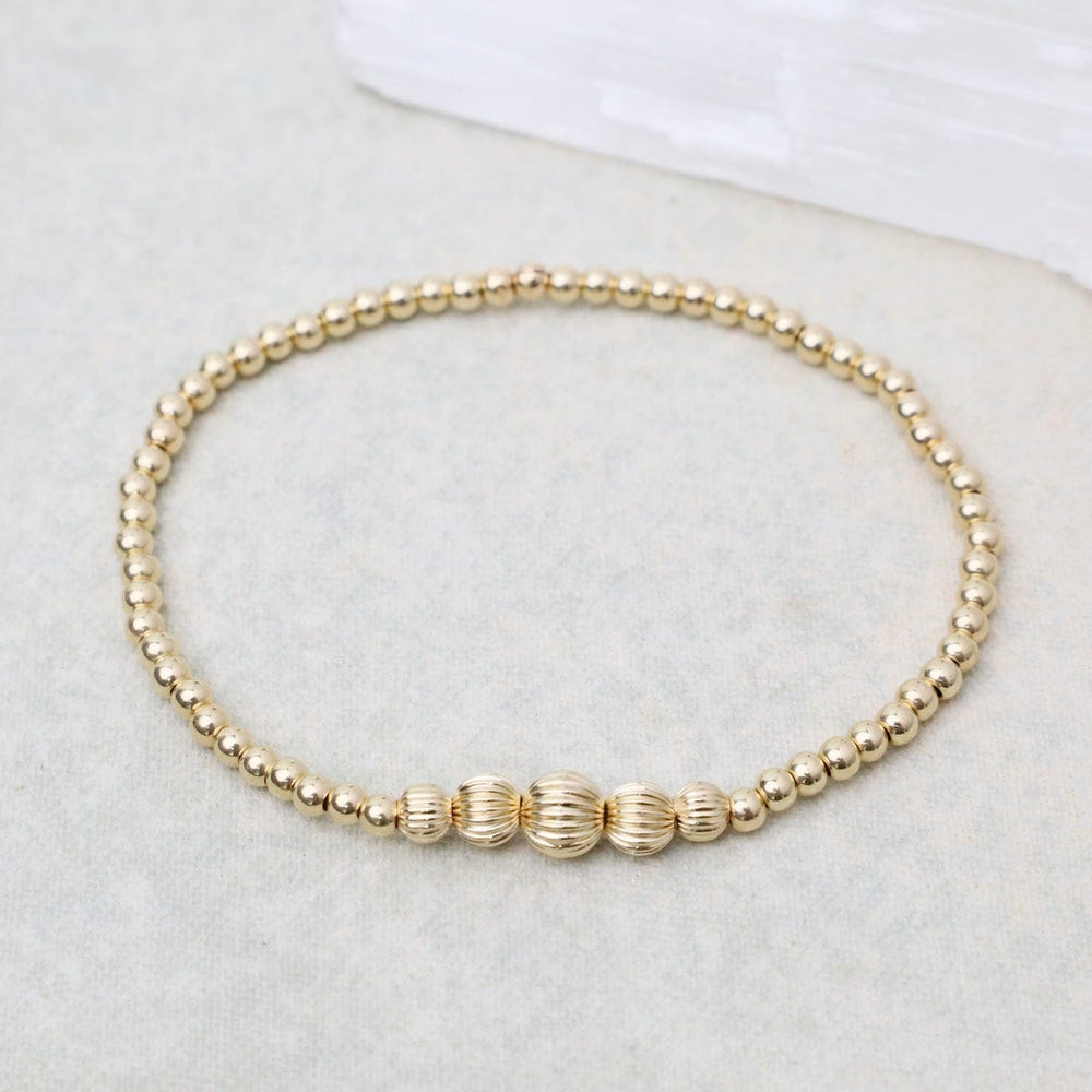 BRC Victoria Gold Filled Bead Bracelet