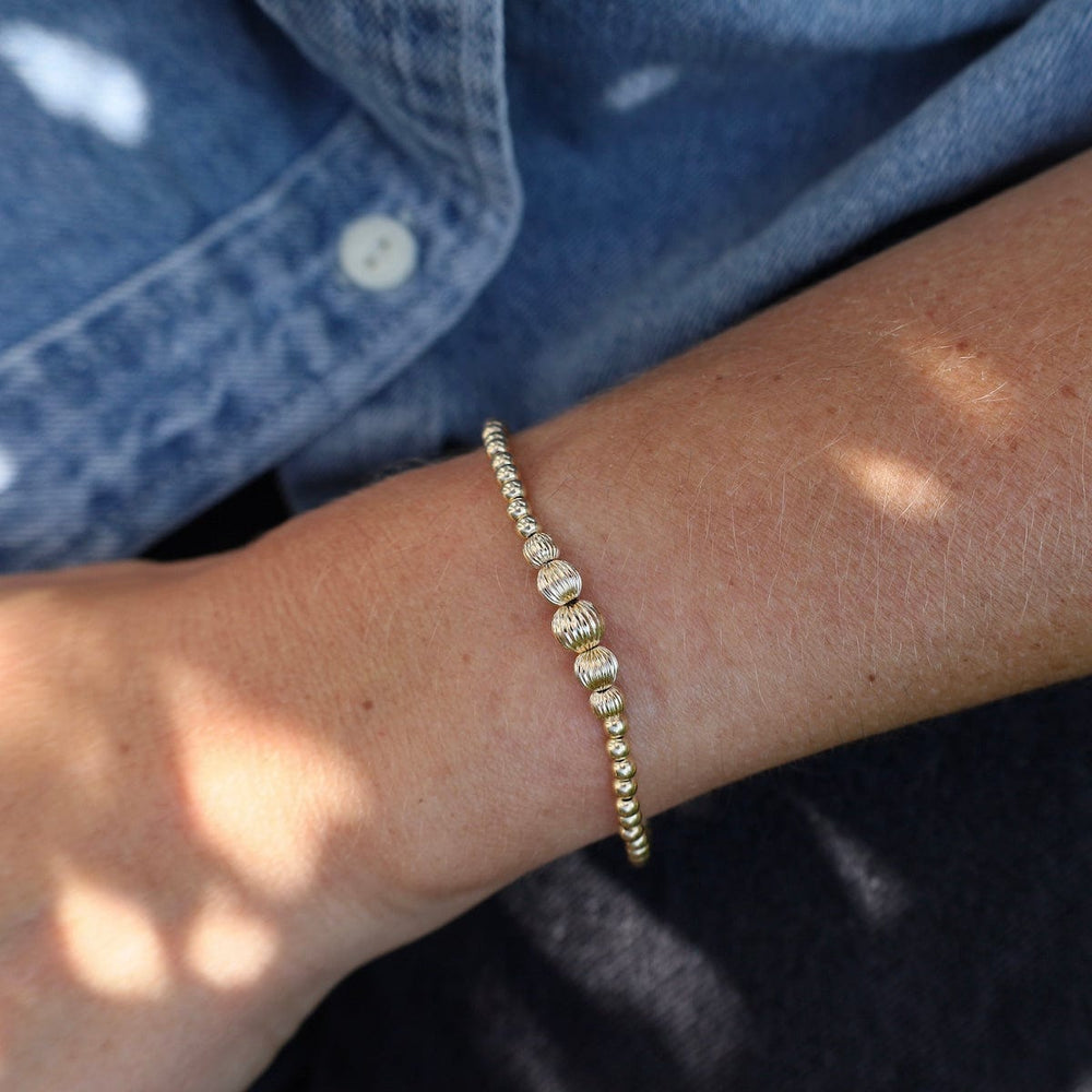 BRC Victoria Gold Filled Bead Bracelet