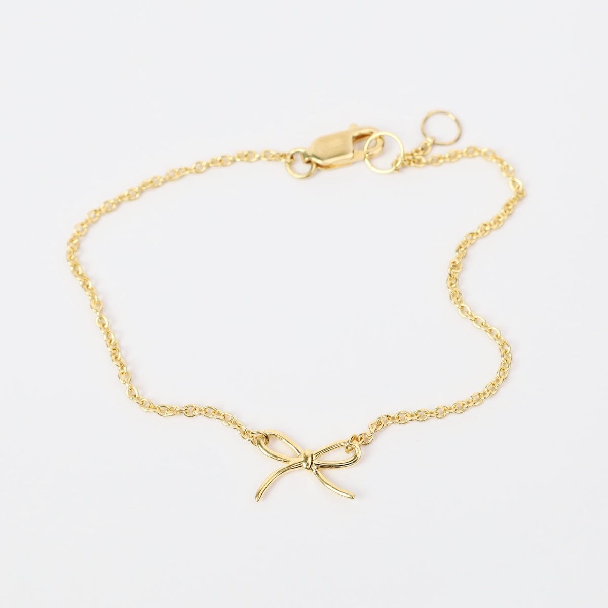 BRC-VRM 14k Gold Vermeil Bow Bracelet
