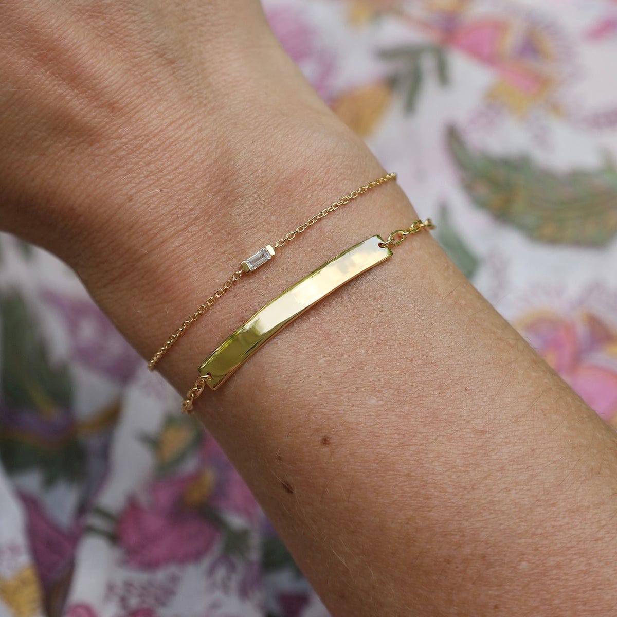 BRC-VRM 14k Gold Vermeil Id Bracelet