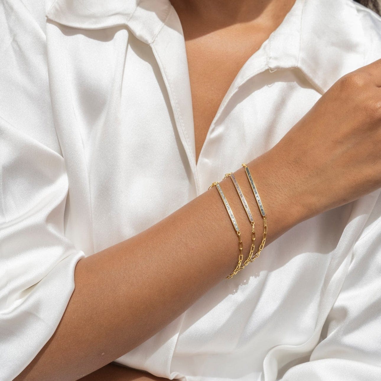 BRC-VRM Ausra Gold Vermeil Bangle Bracelet