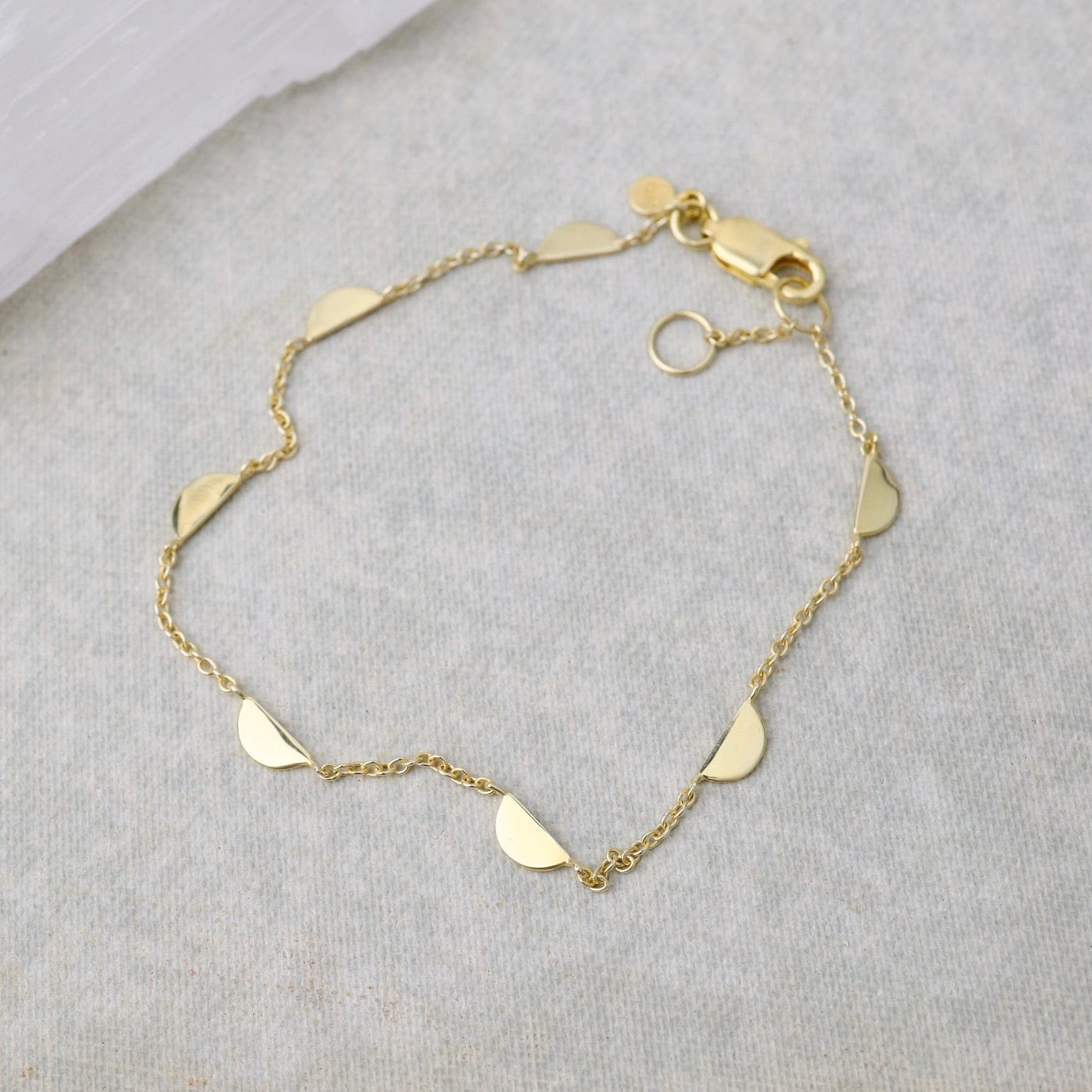 BRC-VRM D Station Bracelet - Gold Vermeil