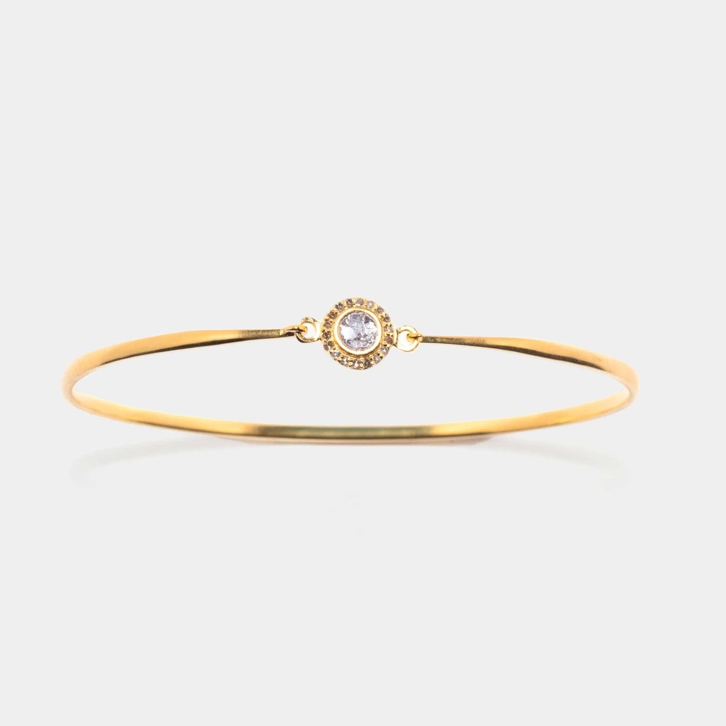 BRC-VRM Dagny Round Gold Vermeil Bangle Bracelet