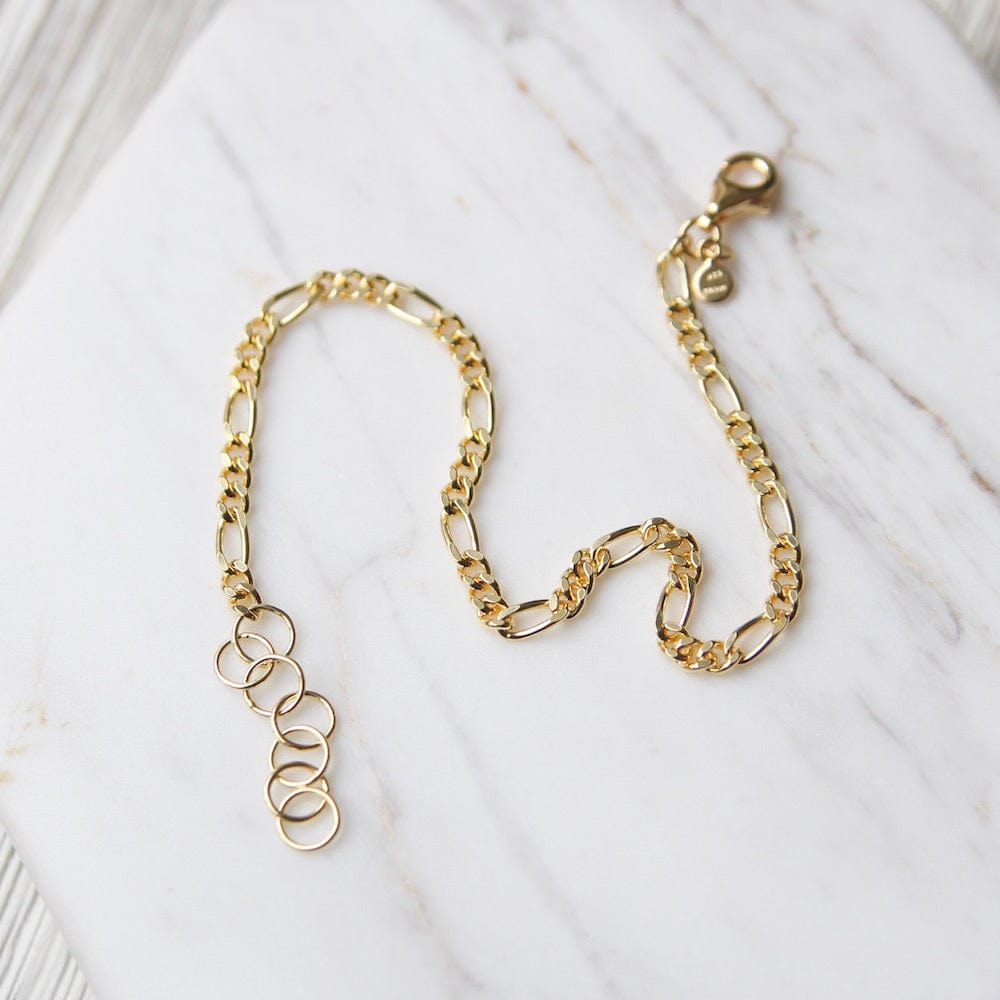 
                  
                    BRC-VRM Figaro Chain Bracelet - Gold Vermeil
                  
                