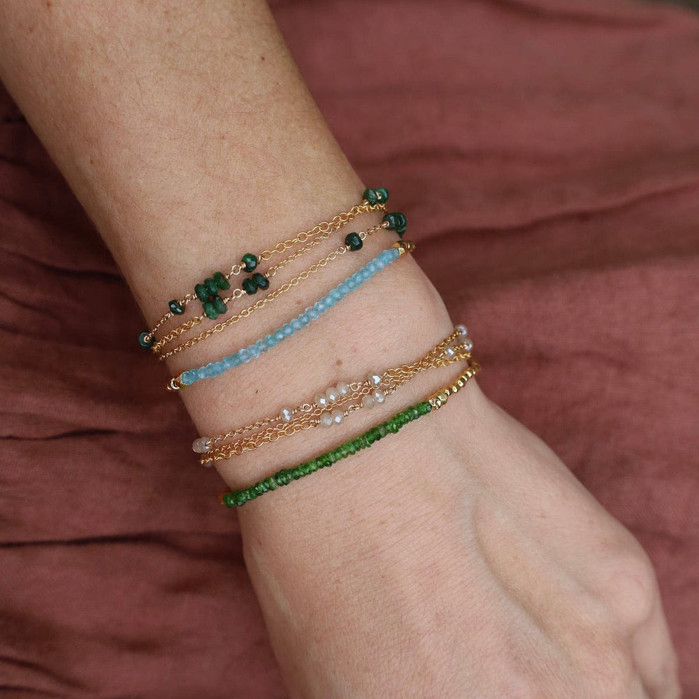 
                      
                        BRC-VRM Gemstone Rondelle Bracelet in Aqua
                      
                    