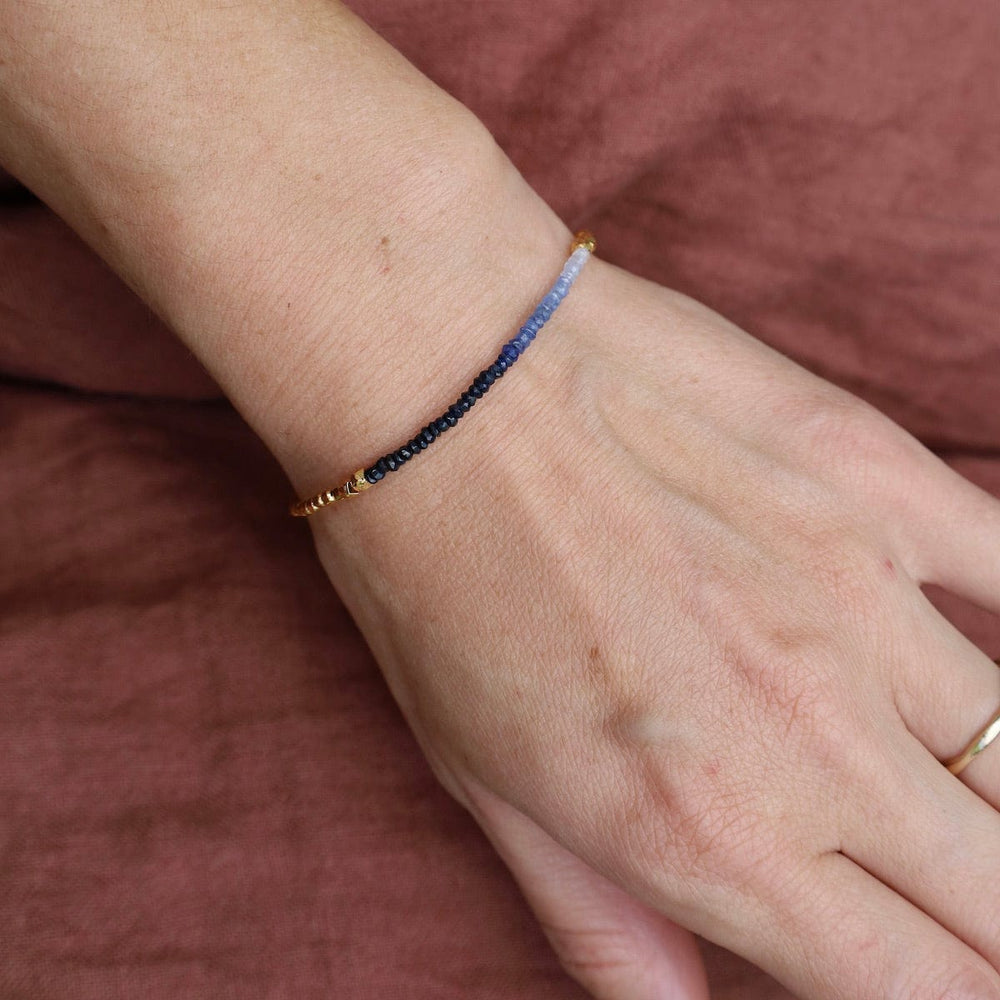 
                      
                        BRC-VRM Gemstone Rondelle Bracelet in Sapphire Fade
                      
                    