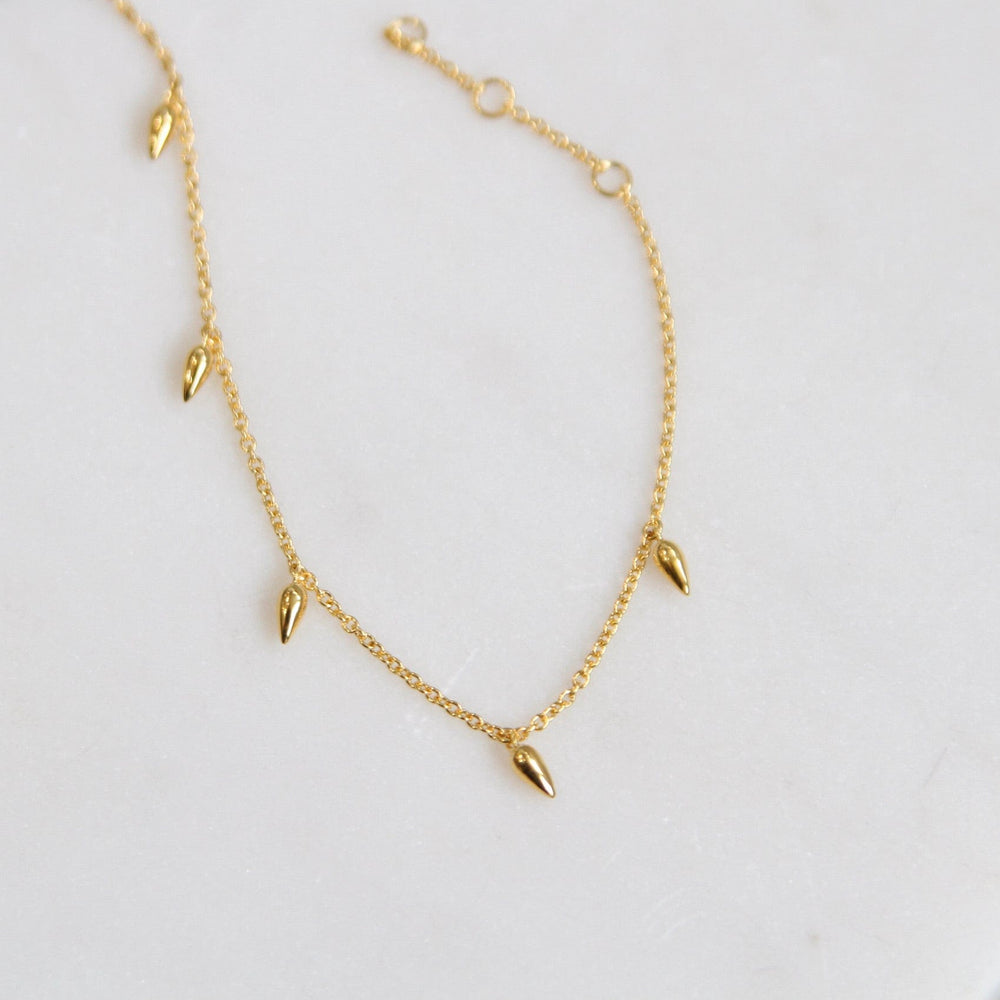 BRC-VRM Gold Vermeil Hanging Pod Bracelet