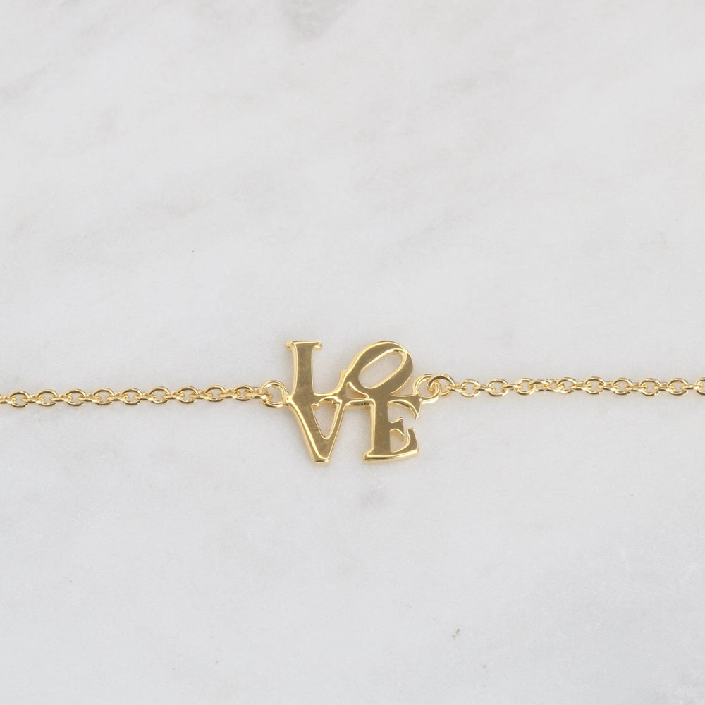 
                      
                        BRC-VRM Gold Vermeil Polished Mini LOVE Sculpture Bracelet
                      
                    