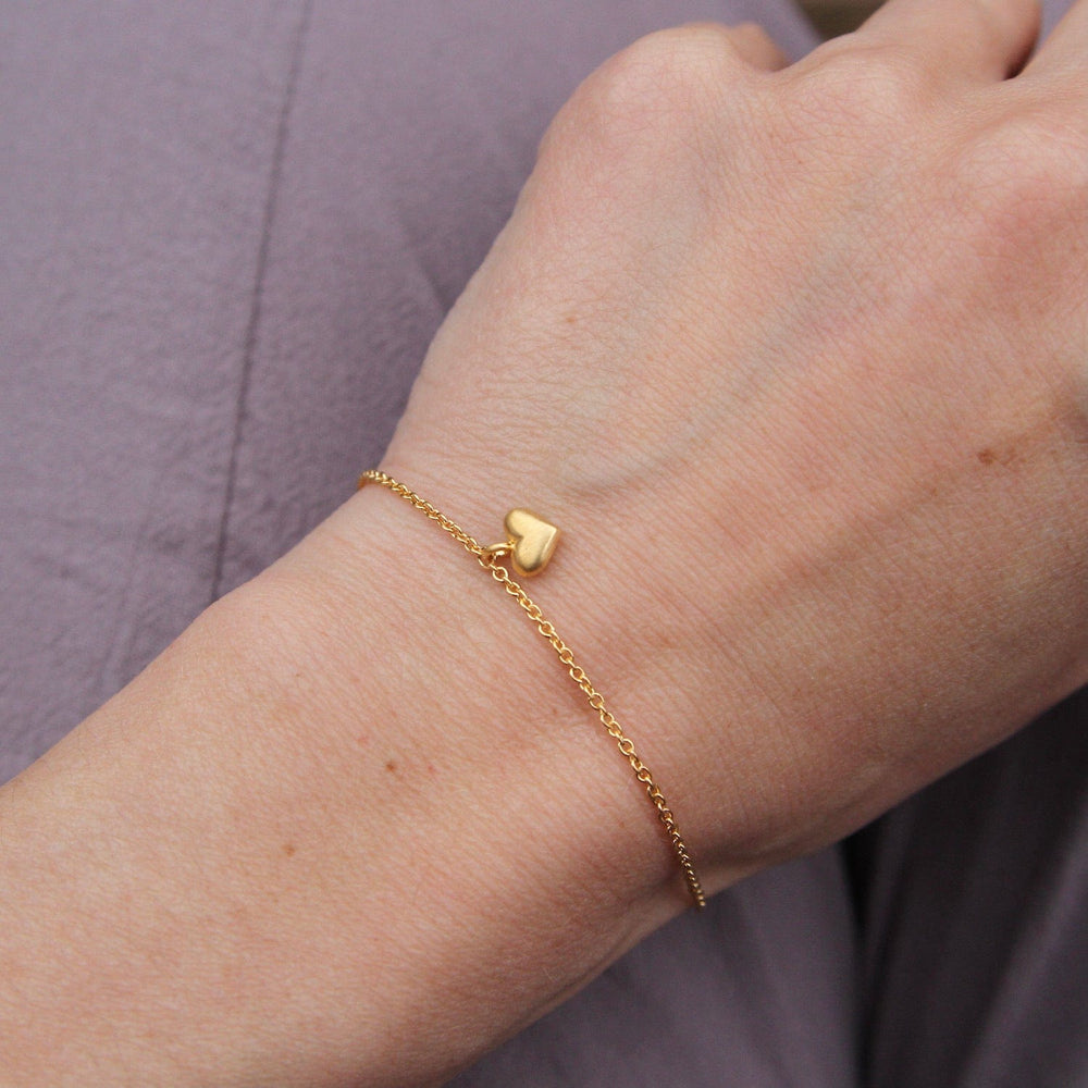 
                  
                    BRC-VRM Gold Vermeil Puffed Heart Bracelet
                  
                