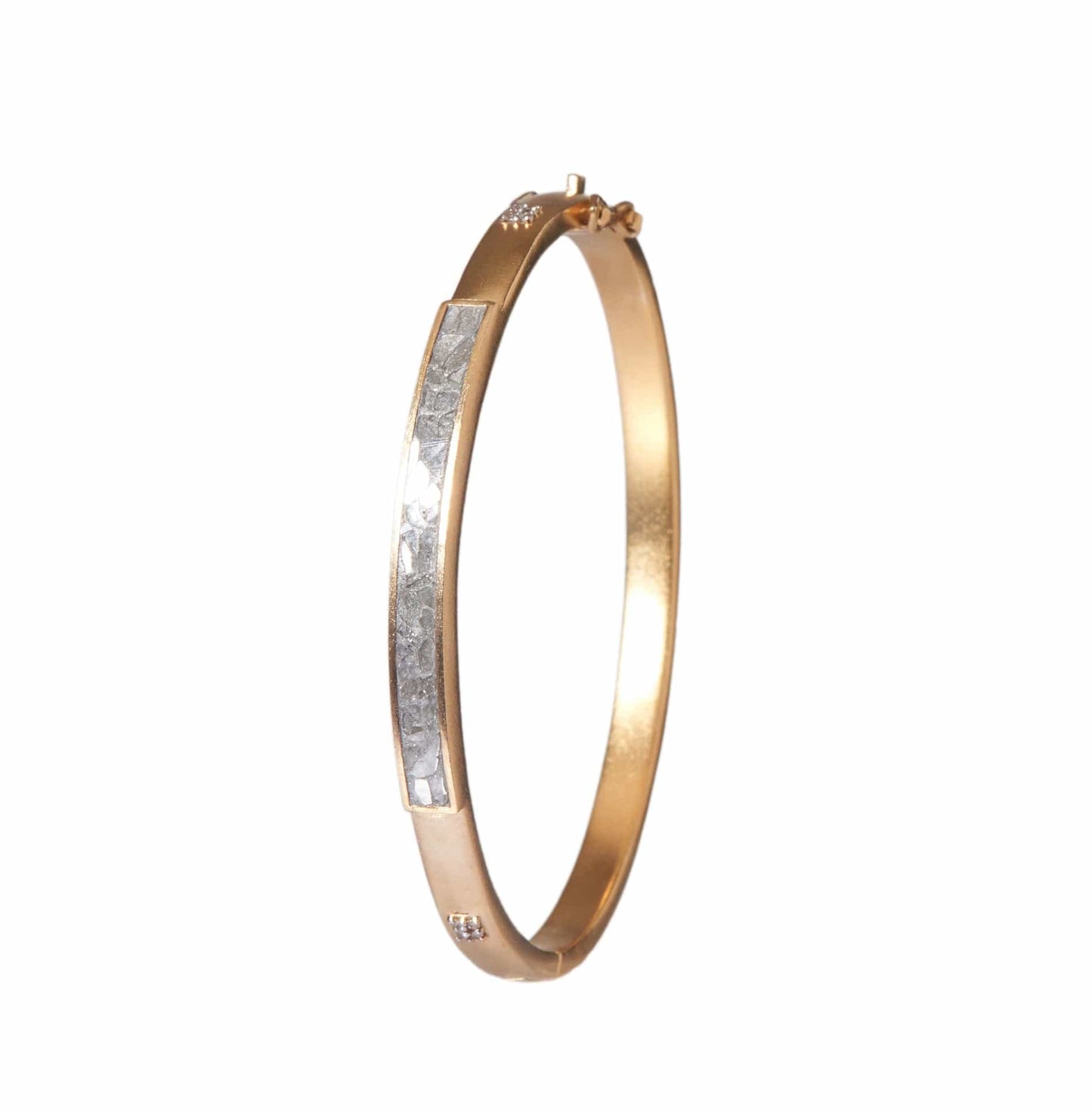 BRC-VRM Hapur Clasp Gold Vermeil Bangle Bracelet