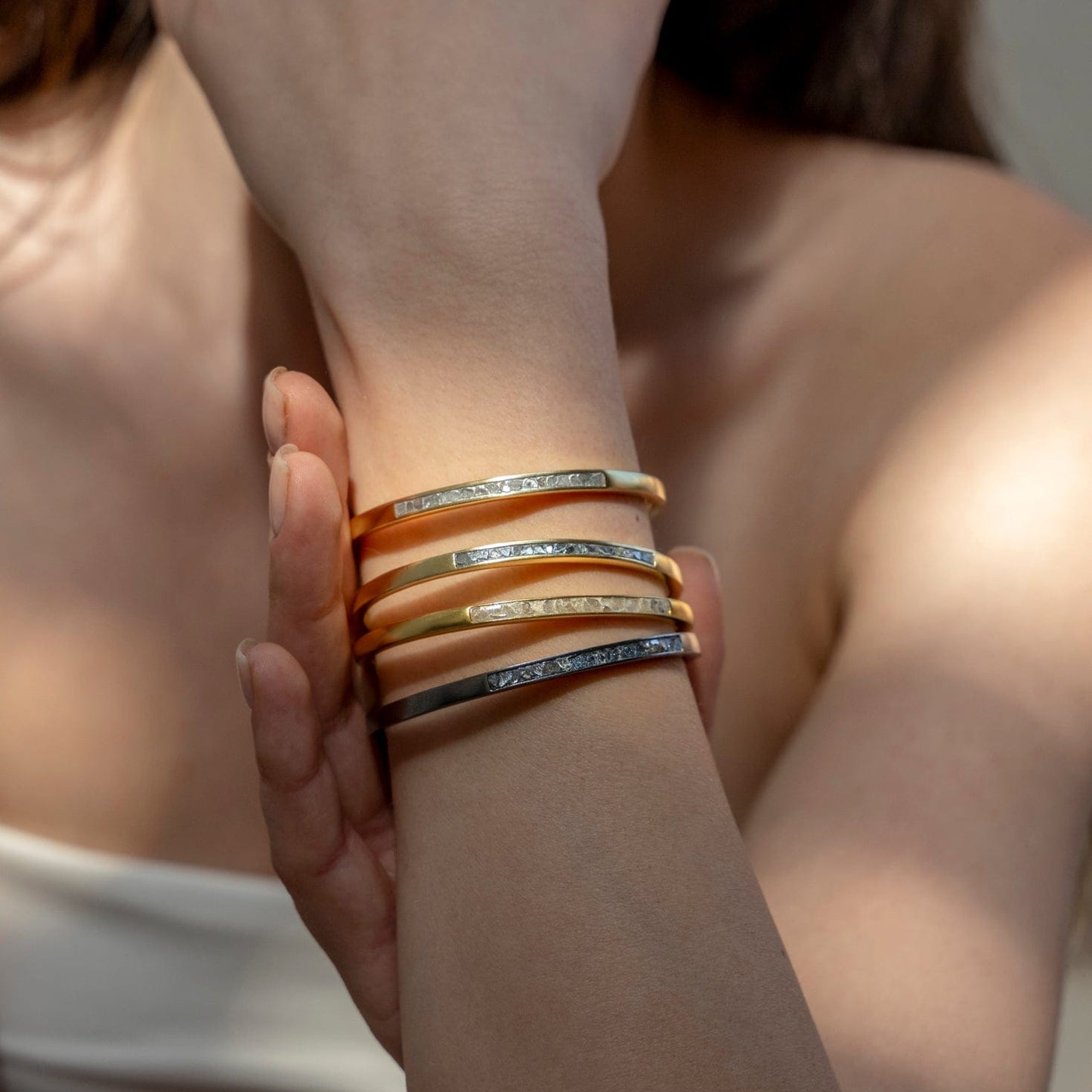 BRC-VRM Hapur Gold Vermeil Bangle Bracelet