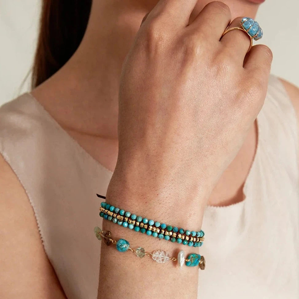 
                      
                        BRC-VRM Koa Wrap Bracelet Turquoise Mix
                      
                    