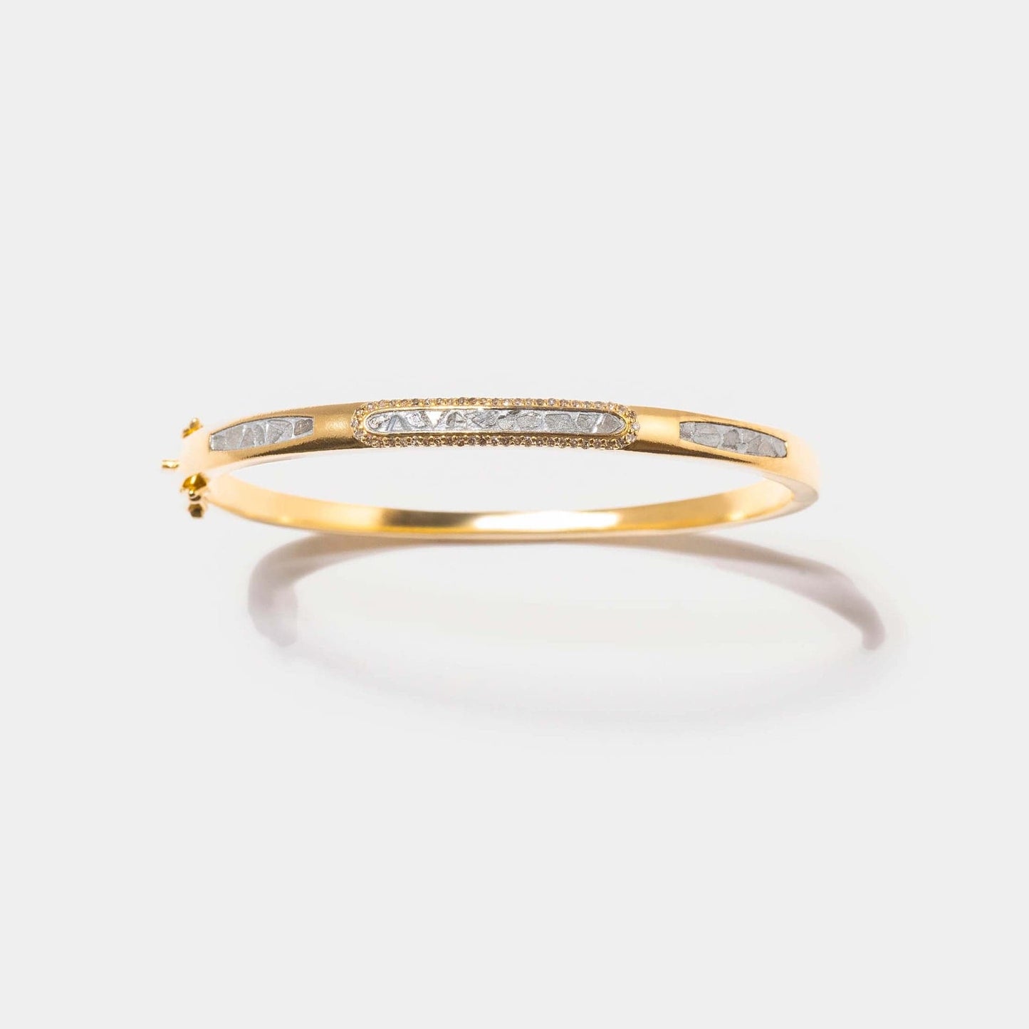 BRC-VRM Nyssa Gold Vermeil Bangle Bracelet
