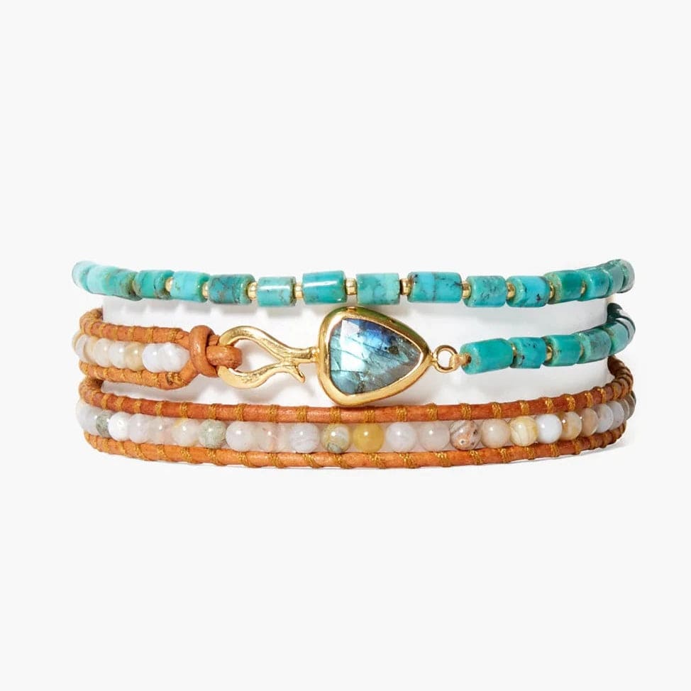 BRC-VRM Rahel Wrap Bracelet Turquoise Mix