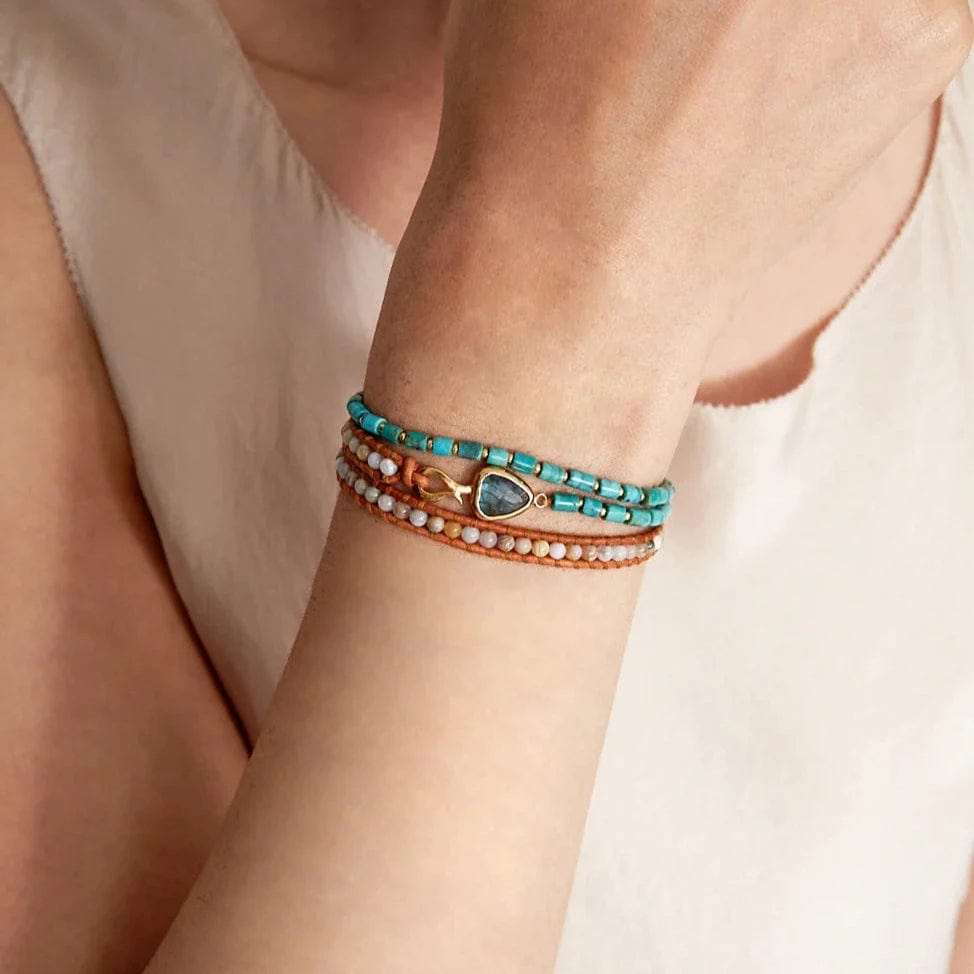 BRC-VRM Rahel Wrap Bracelet Turquoise Mix