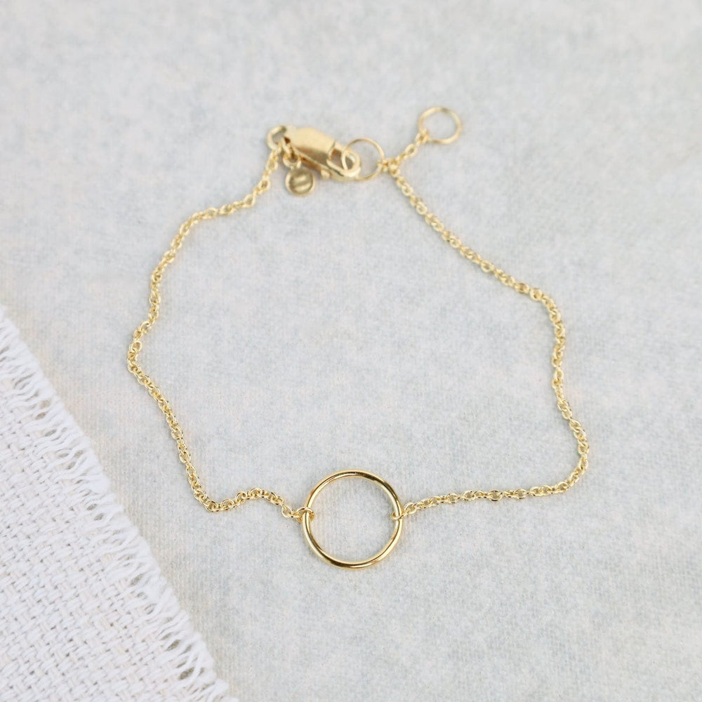 BRC-VRM Small Circle Bracelet - Gold Vermeil