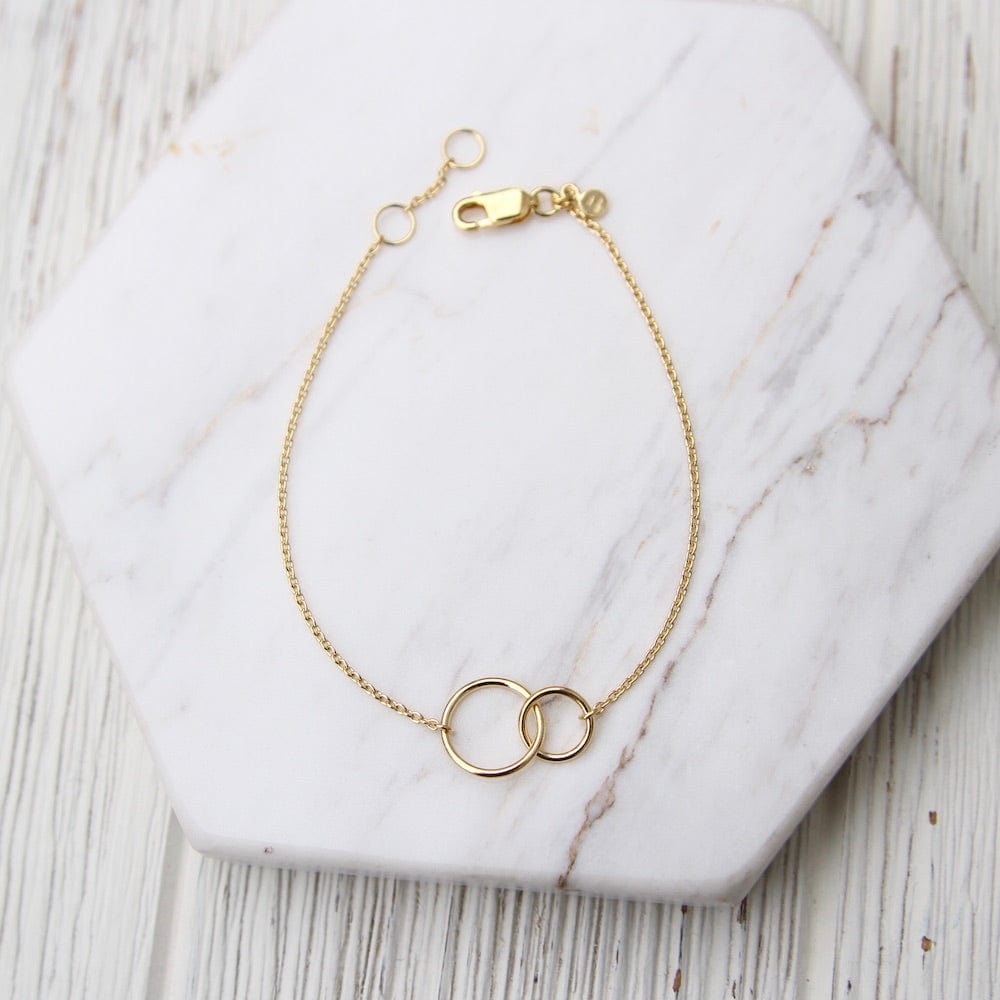 
                      
                        BRC-VRM Small Double Circle Bracelet - Gold Vermeil
                      
                    