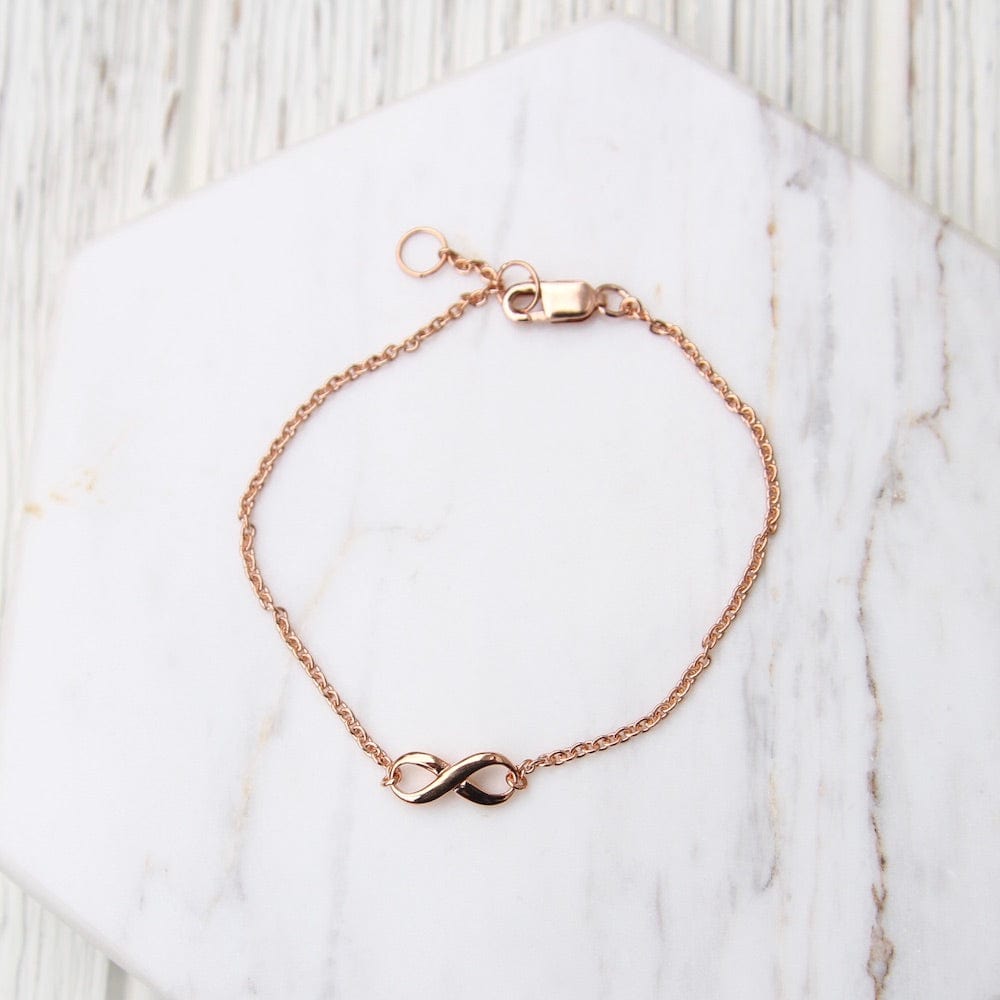 
                  
                    BRC-VRM Small Infinity Bracelet - Rose Gold Vermeil
                  
                