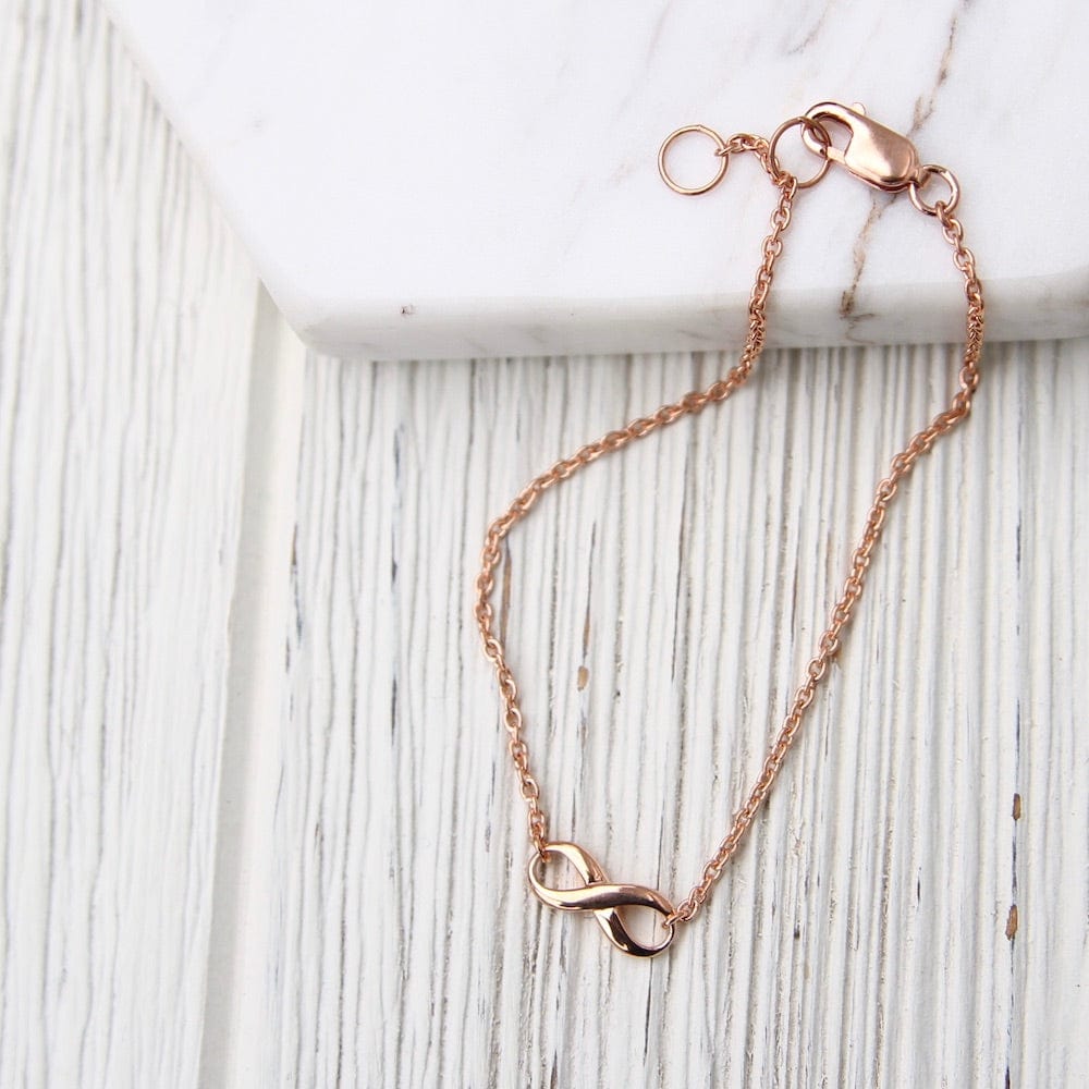 
                  
                    BRC-VRM Small Infinity Bracelet - Rose Gold Vermeil
                  
                