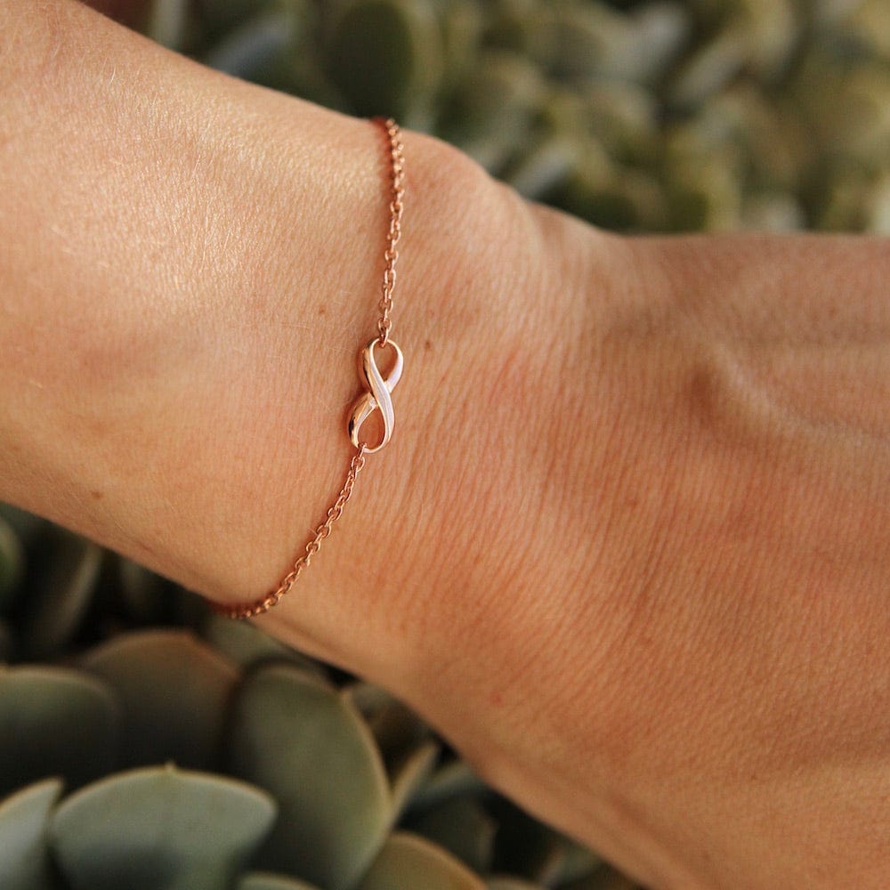 BRC-VRM Small Infinity Bracelet - Rose Gold Vermeil