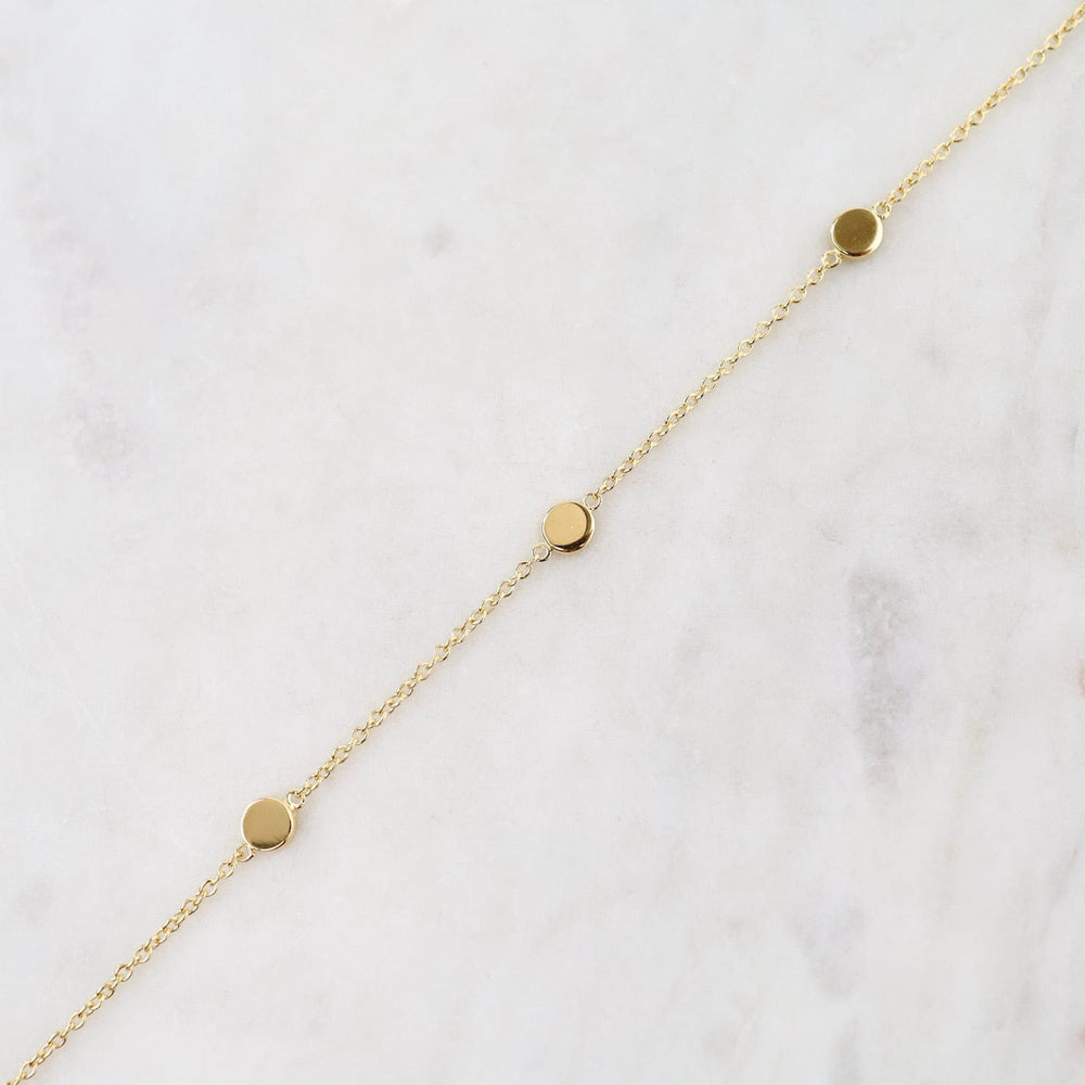 
                      
                        BRC-VRM Three Dots Bracelet in Gold Vermeil
                      
                    