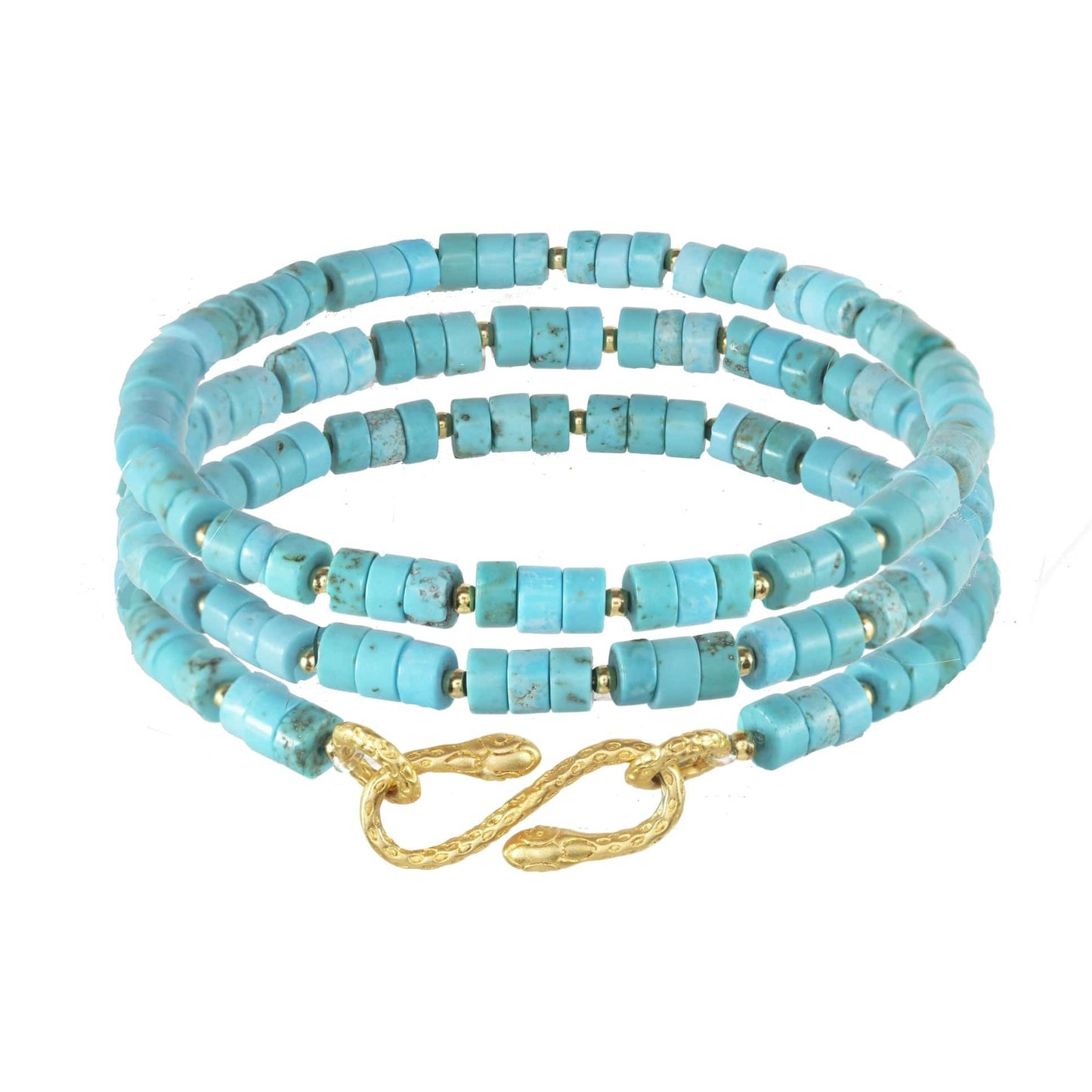 BRC-VRM Turquoise Snake Connector Bracelet