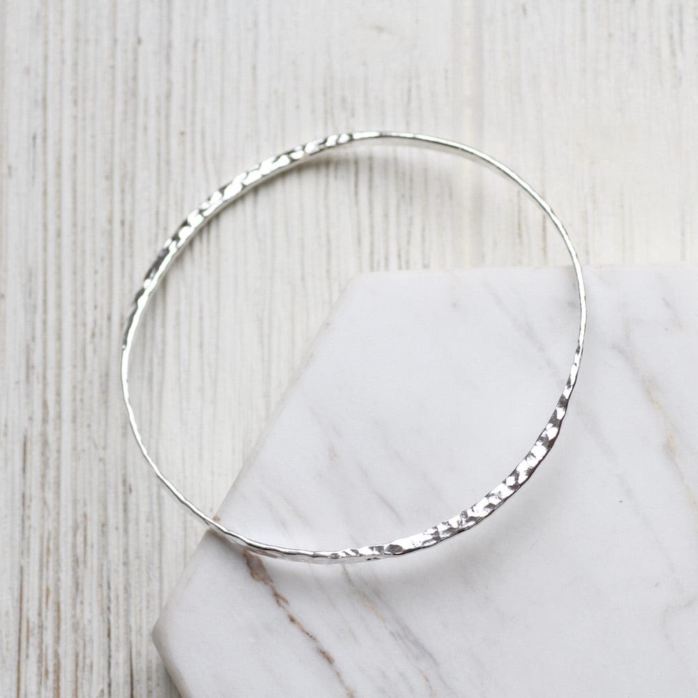 BRC Wafer Thin Hammered Bangle