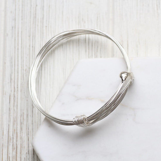 Load image into Gallery viewer, BRC Wide Elephant Hair Inspired Bangle
