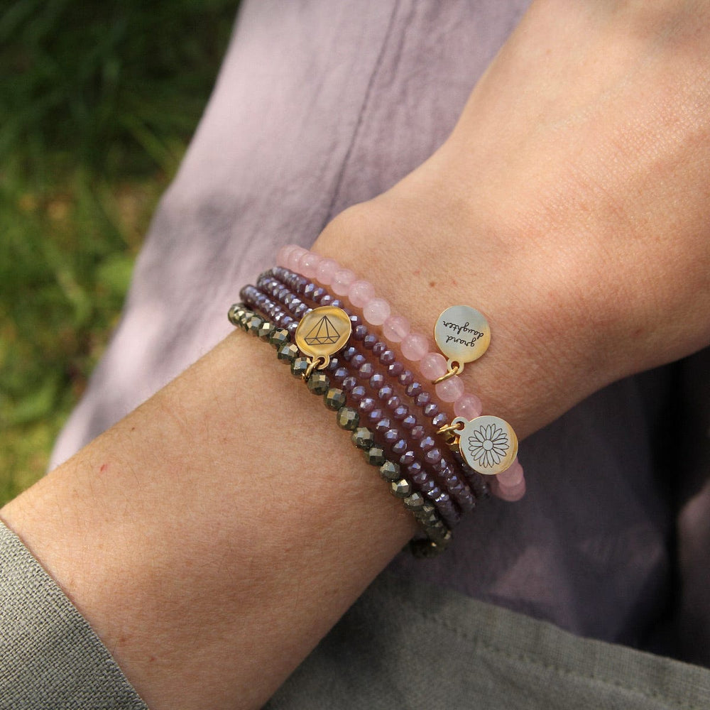 
                      
                        BRC Wildflower - Stretchy Purple Crystal Wrap Bracelet
                      
                    