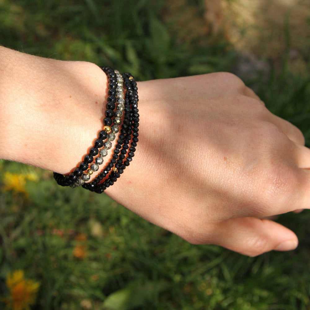 
                      
                        BRC Wing Woman - Stretchy Black Crystal Wrap Bracelet
                      
                    