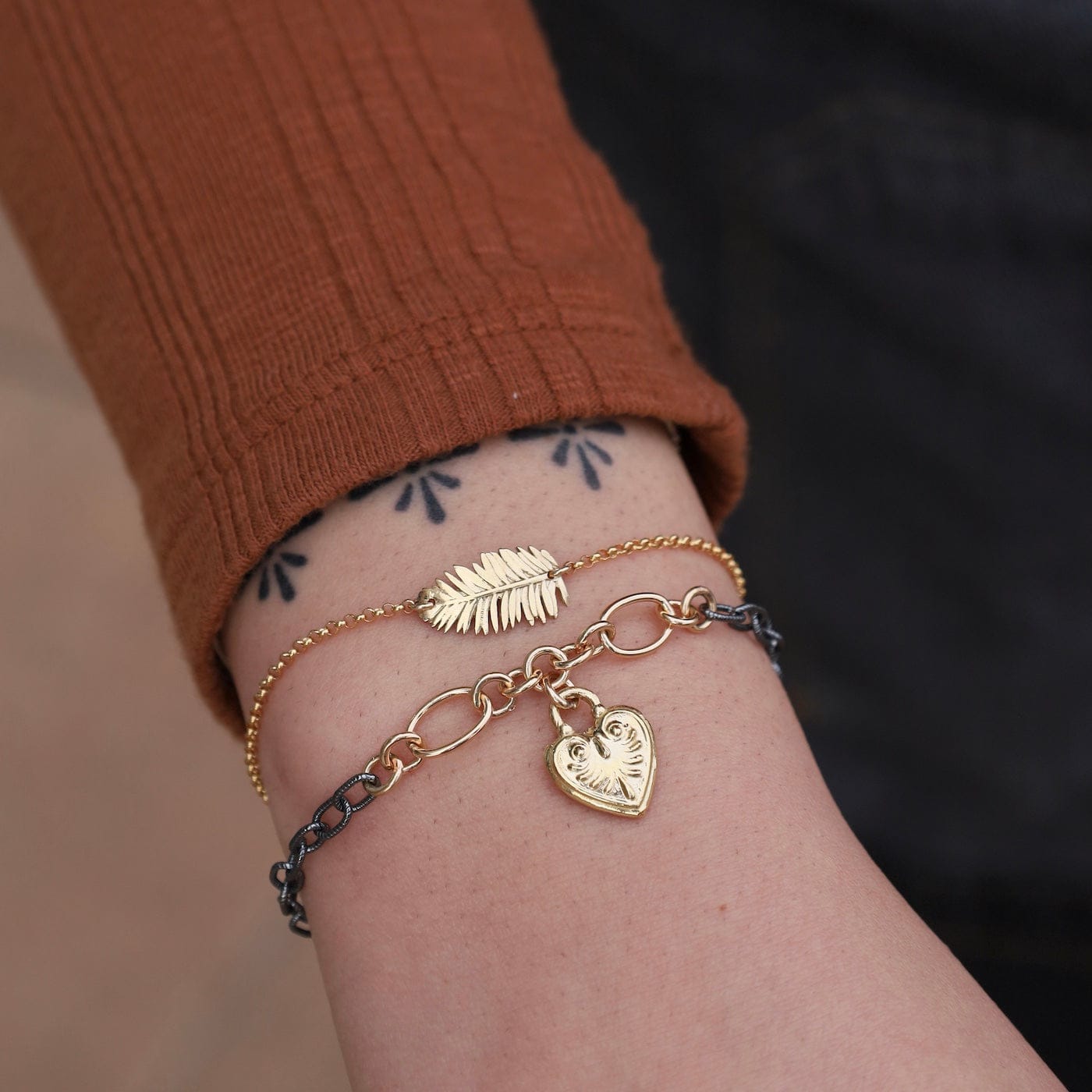 BRC-YB Redwood Leaf Bracelet