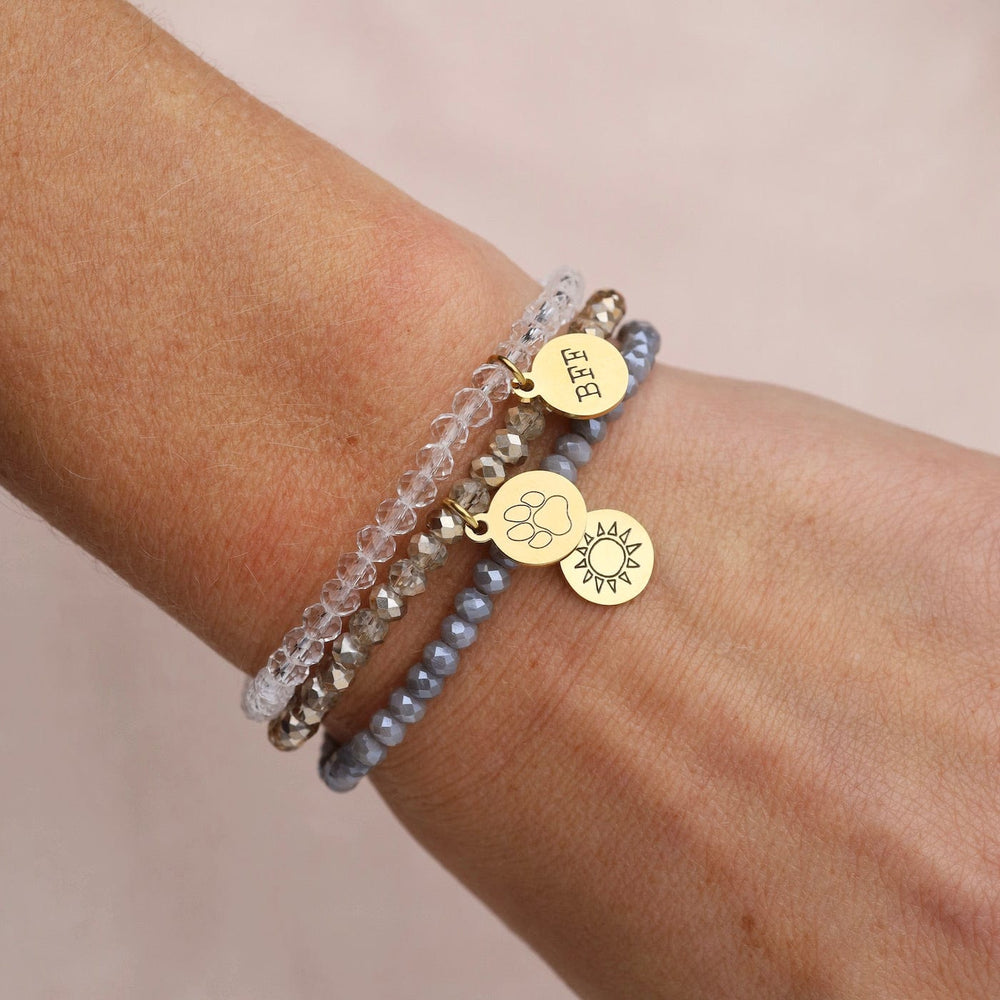 
                      
                        BRC You Are Sunshine - Stretchy Grey Crystal Bracelet
                      
                    