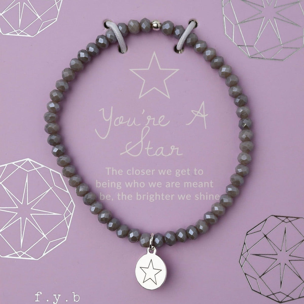 
                      
                        BRC You're a Star - Stretchy Grey Crystal Bracelet
                      
                    