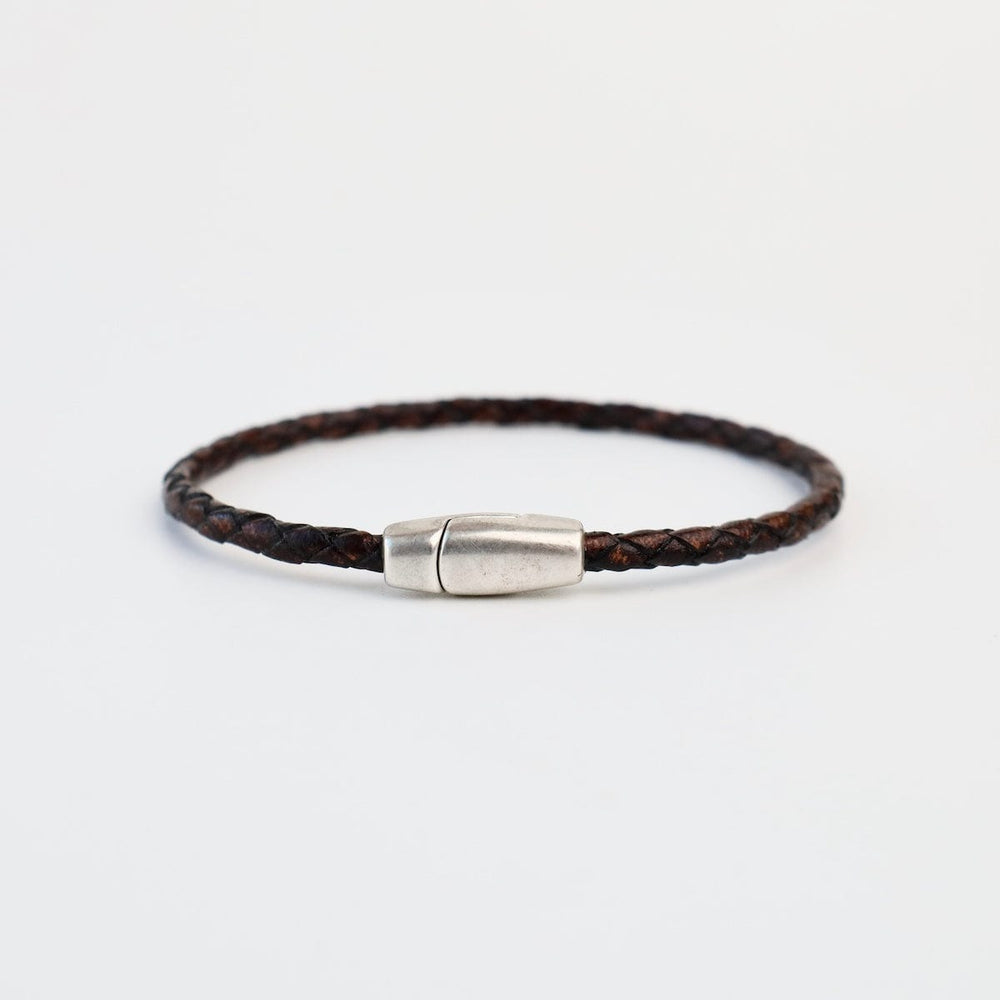 
                  
                    BRC Zoe Braided Brown Leather Bracelet - approx 7.5"
                  
                