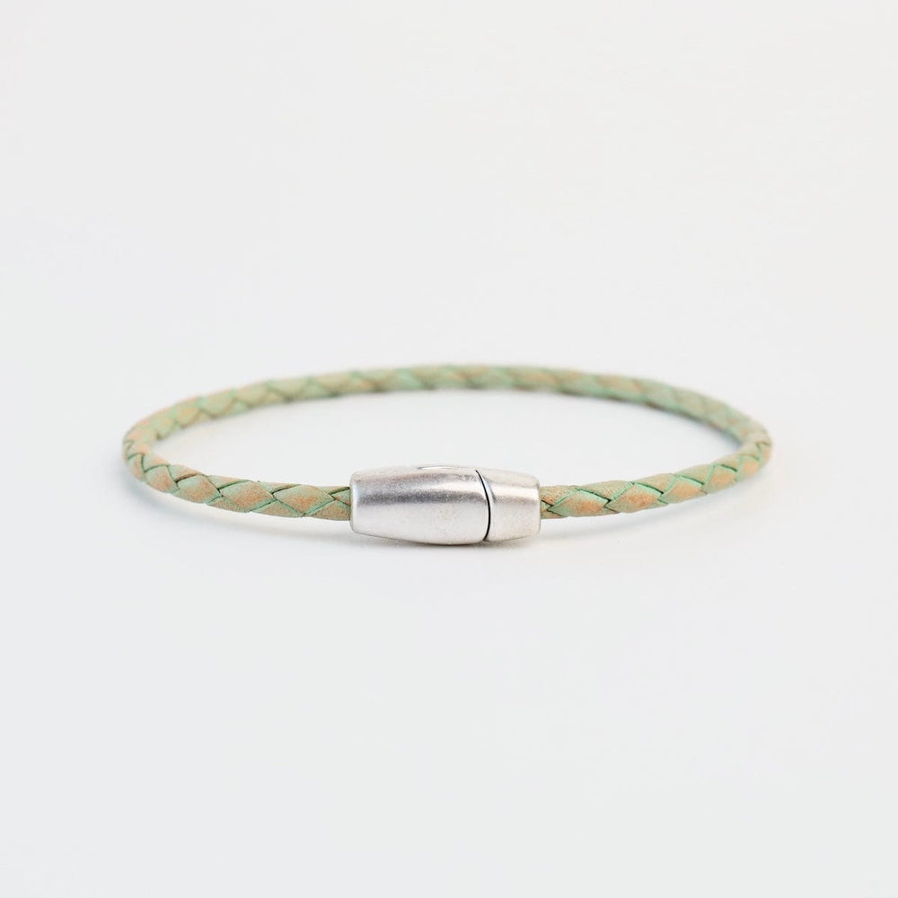 
                  
                    BRC Zoe Braided Green Leather Bracelet - approx 7.5"
                  
                