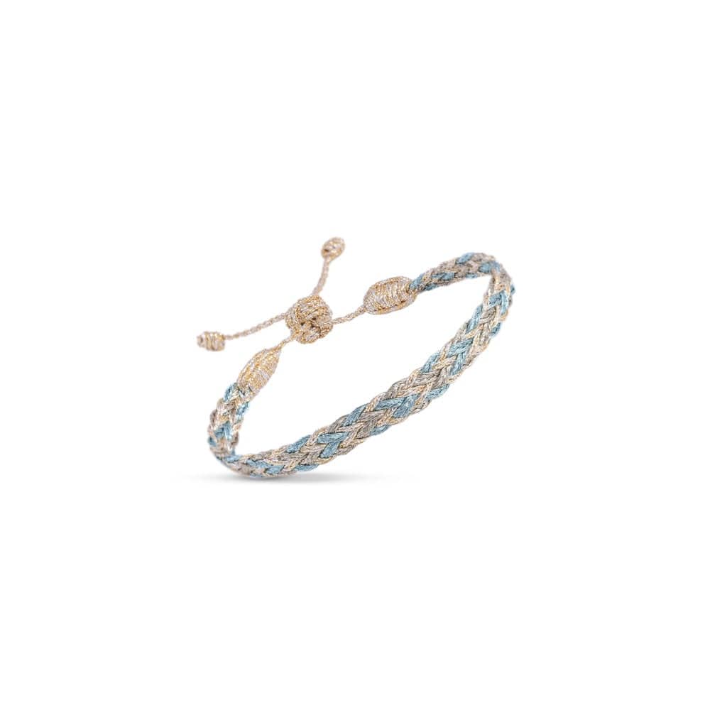 BRC Zyn nº2 Bracelet in Gold Silver Sky Blue